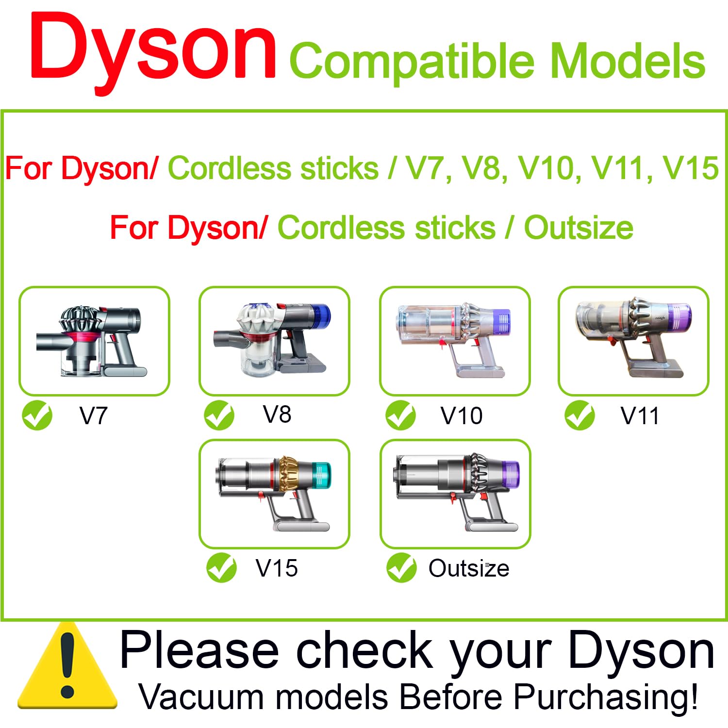 Premium Dyson Vacuum Brush Attachments for Car Detailing, Figurines & Furniture - Traceless Dust Brush & Horsehair Dusting Brush for V7 V8 V10 V11 V15 - Perfect for Auto Interiors, Collectibles & Home Decor Cleaning