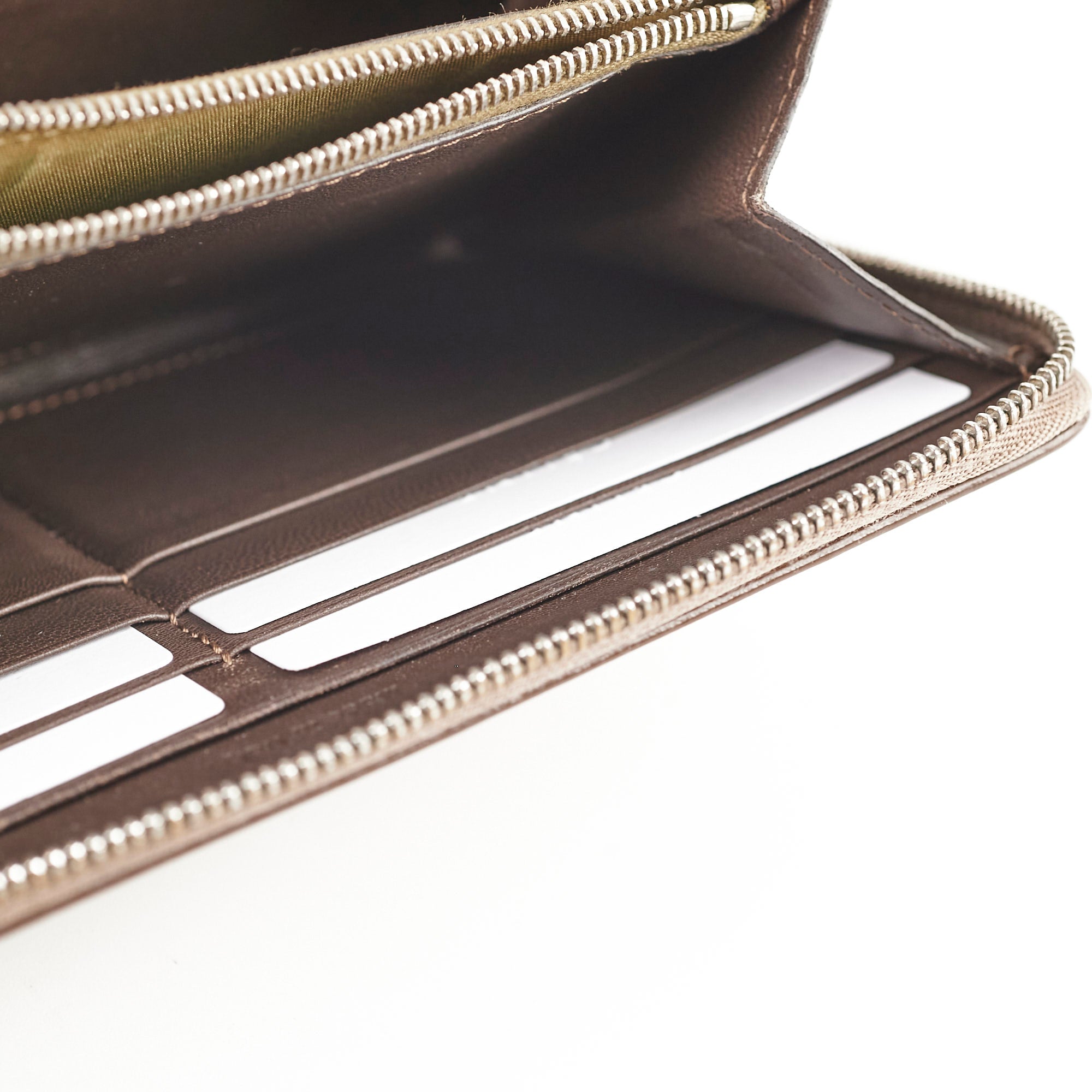 Celine Long Wallet in Dark Beige - Premium Leather Women's Wallet with Multiple Card Slots - Perfect for Everyday Use, Travel & Gift Giving