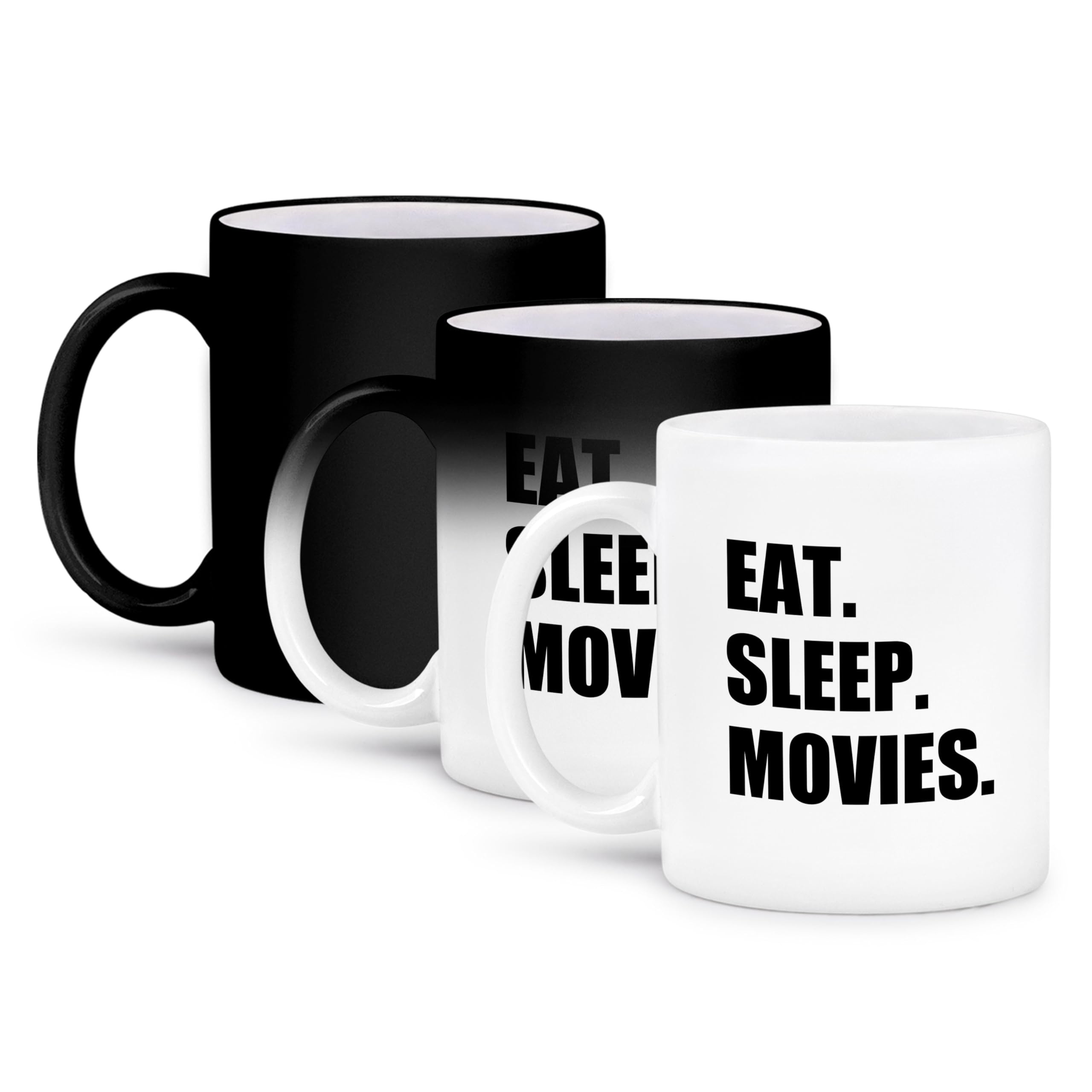 3D Rose Transforming Mug - 11oz Black & White Coffee Cup for Movie Lovers, Film Buffs, Critics - Fun Gift for Birthday, Christmas - Perfect for Home, Office, Movie Nights