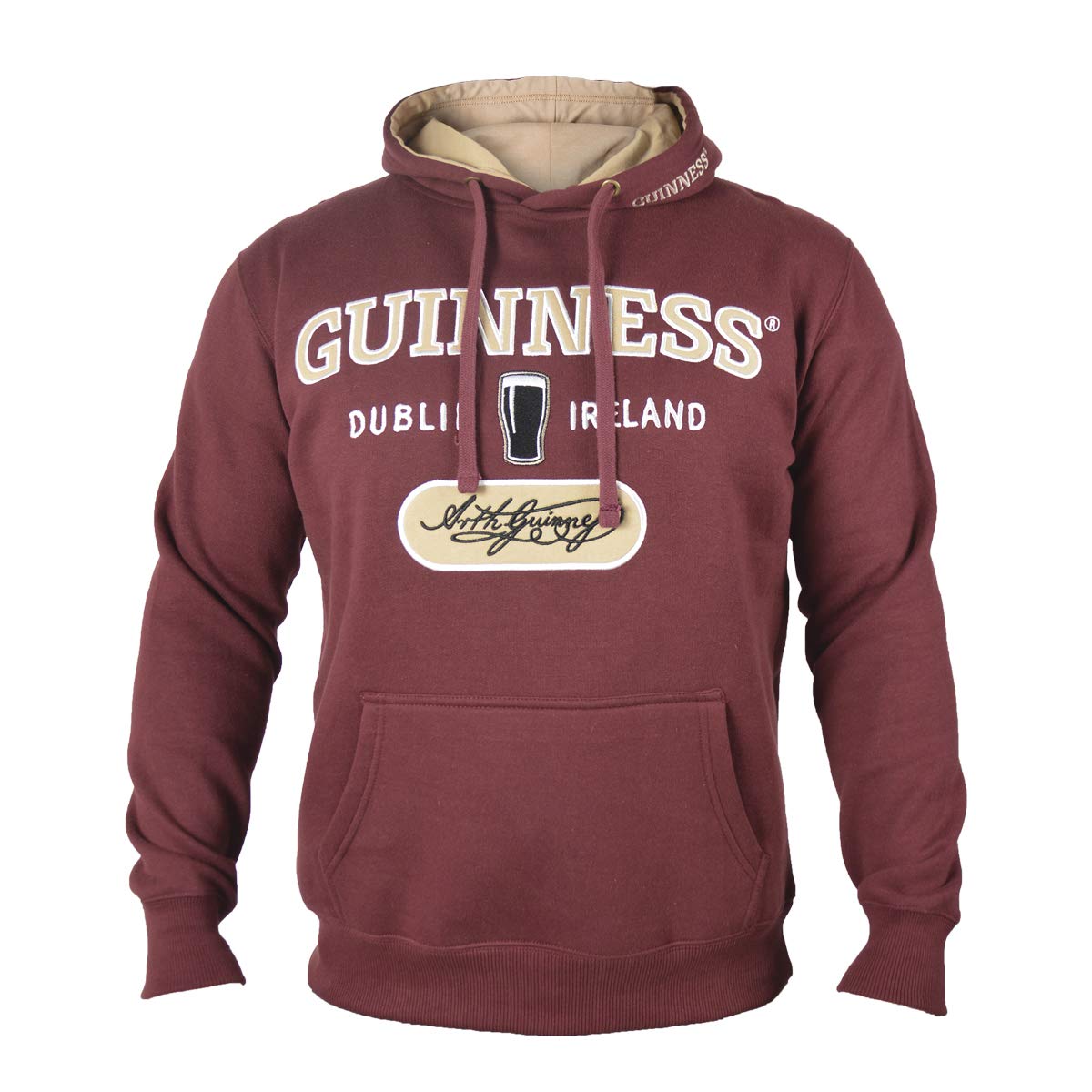 **Guinness Signature Hooded Sweatshirt - Official Licensed Merchandise | Soft Cotton-Polyester Blend | Comfortable Unisex Hoodie for Men & Women | Perfect for Casual Wear, Gifts & Pub Nights**