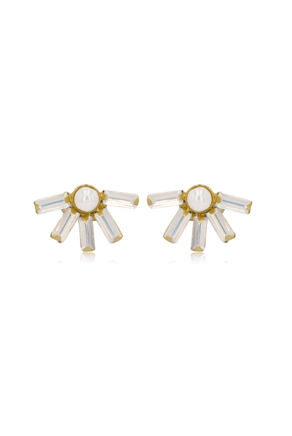 Coralie Opal & Crystal Jewelry Set - Elegant Necklace & Earrings for Women, Perfect for Parties, Weddings & Special Occasions