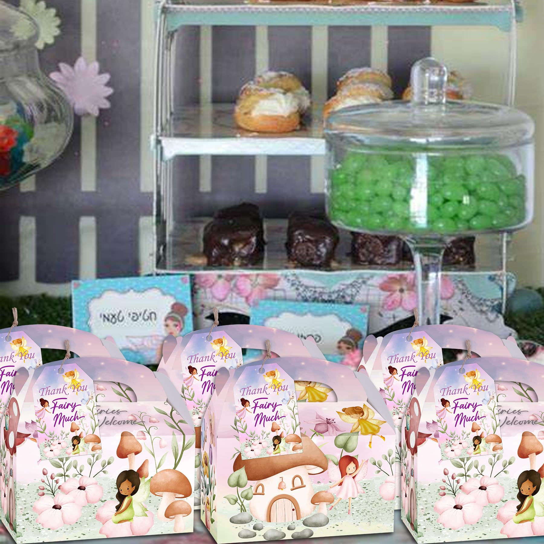 Fairy Tale Party Favor Boxes 12 Pcs - Kids Birthday & Baby Shower Supplies for Gift Giving