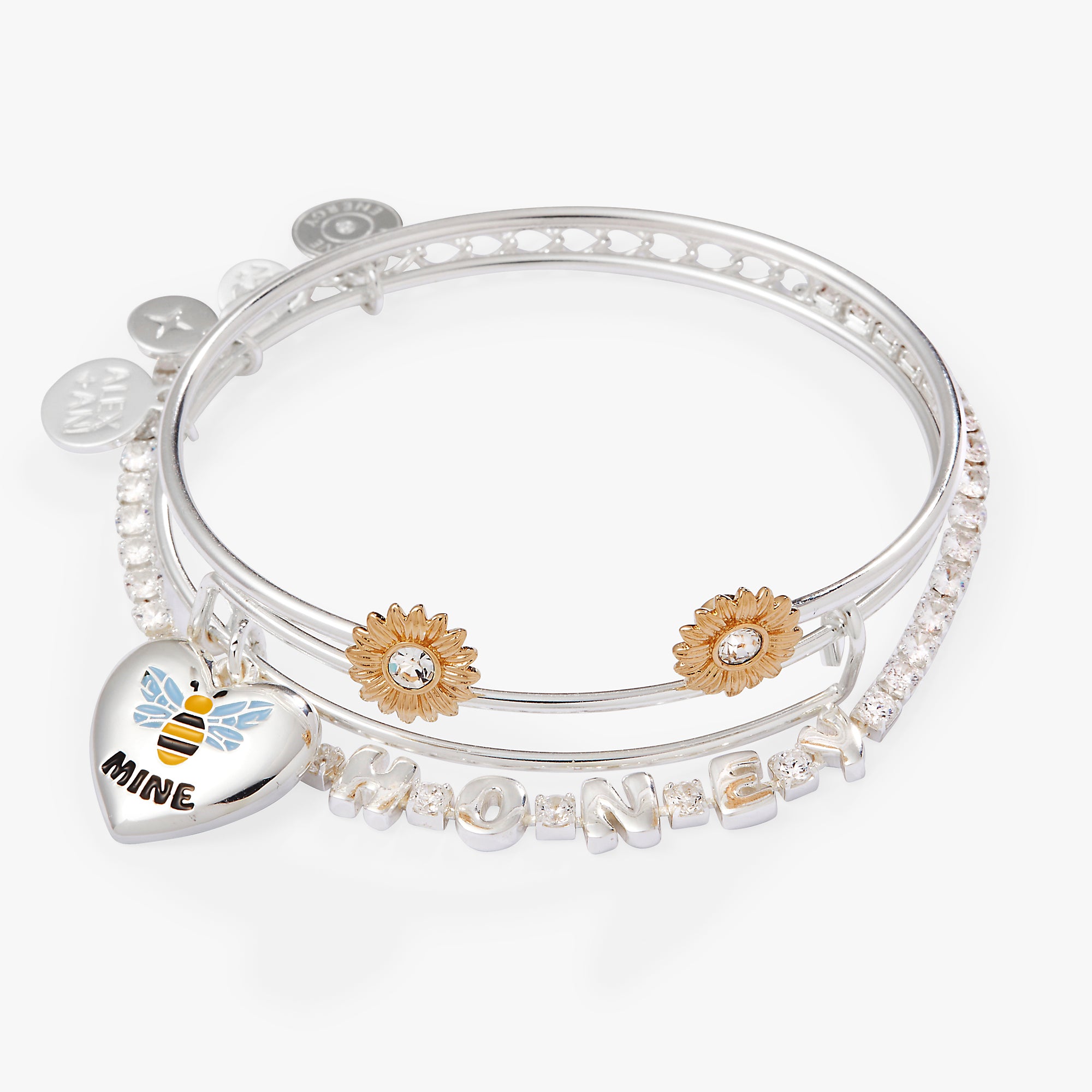 Bee Mine Bracelet Set of 3 - Cute Bee Charm Friendship Bracelets for Women & Teens - Perfect for Gifts, Best Friend Matching Jewelry & Everyday Wear