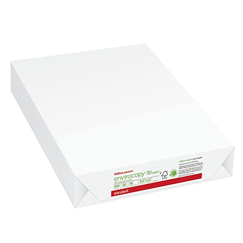 Office Depot® EnviroCopy® FSC Certified Copy Paper - 30% Recycled, 20 Lb, Letter Size (8.5