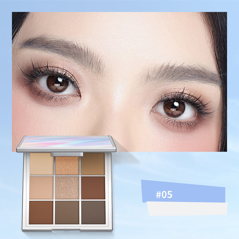 Shedella Dreamy Nine Color Eyeshadow Palette - Long Lasting, Highly Pigmented Makeup Palette for Day & Night Looks - Perfect for Parties, Weddings & Everyday Glam