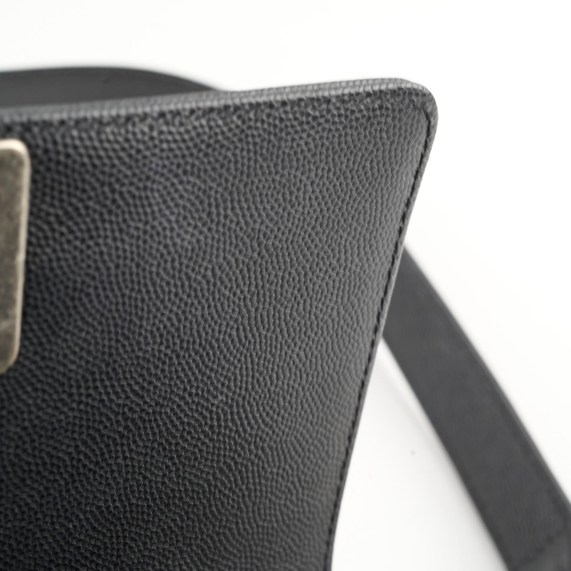 Chanel Caviar Small Boy Black Leather Handbag - Luxury Designer Crossbody Bag for Women | Perfect for Evening Events, Parties & Everyday Use