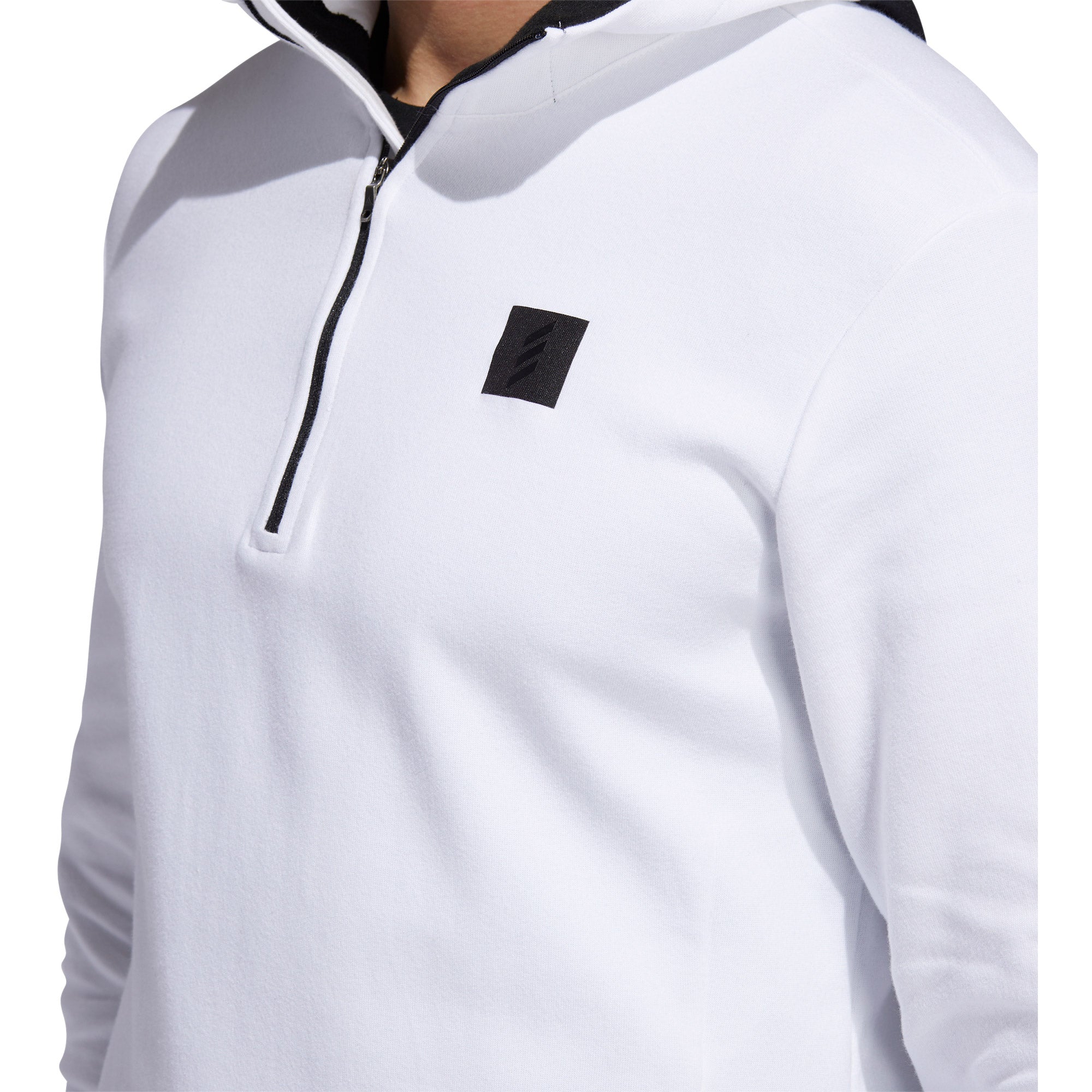 Adidas Adicross Men's White Golf Hoodie - Lightweight & Breathable for Comfort on the Course & Casual Wear