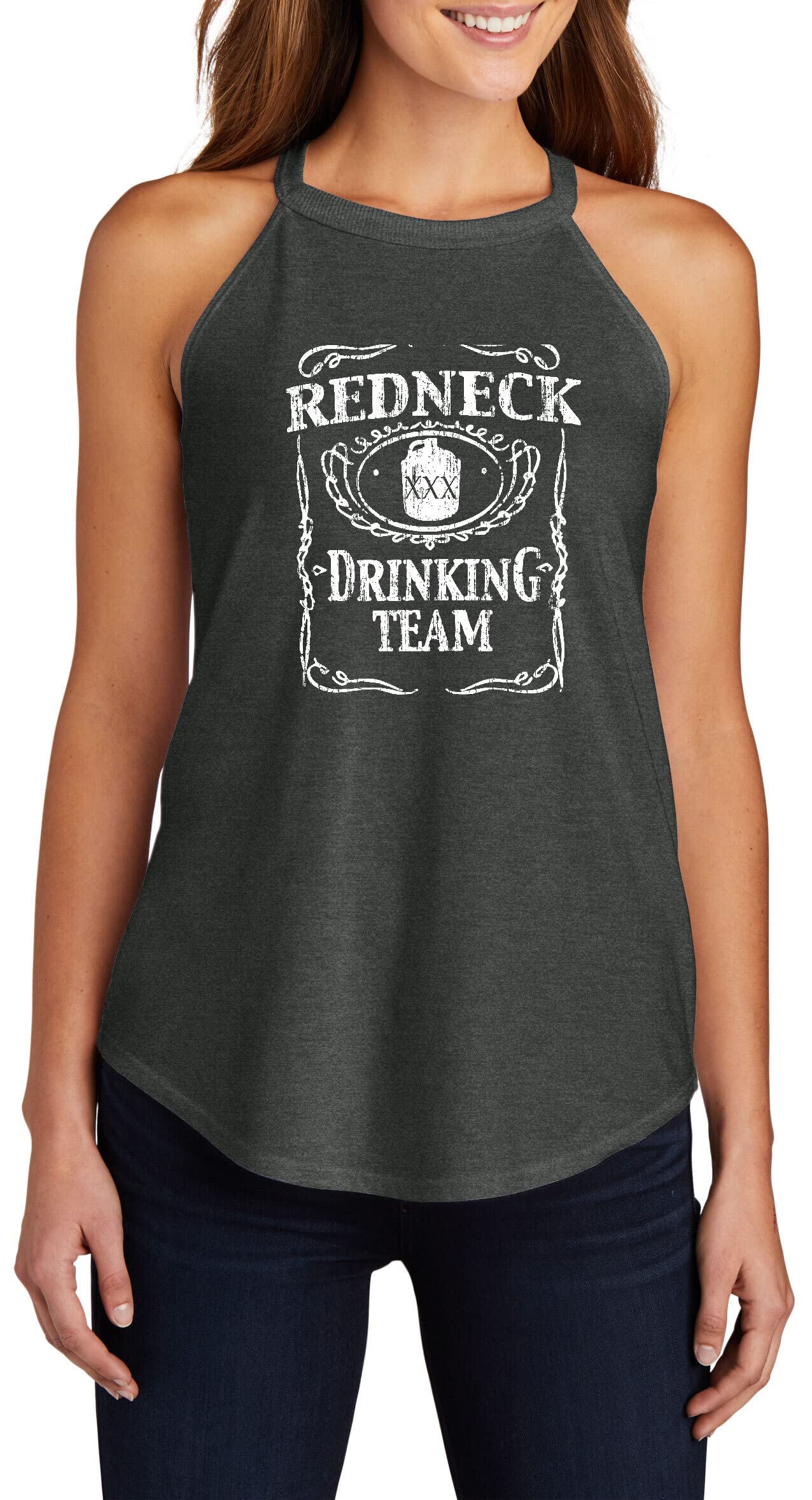 Funny Redneck Drinking Team T-Shirt for Women - Comical Party & Rocker Tee - Perfect for Bachelorette Parties, Girls Night Out & Country Concerts