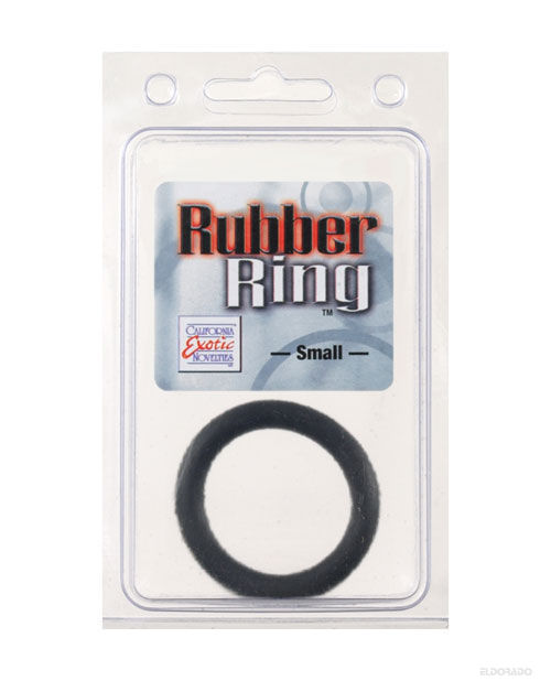 Premium Black Rubber Cock Ring - Small Size for Enhanced Pleasure - Perfect for Couples & Solo Play - Durable & Comfortable Design for Intimate Moments
