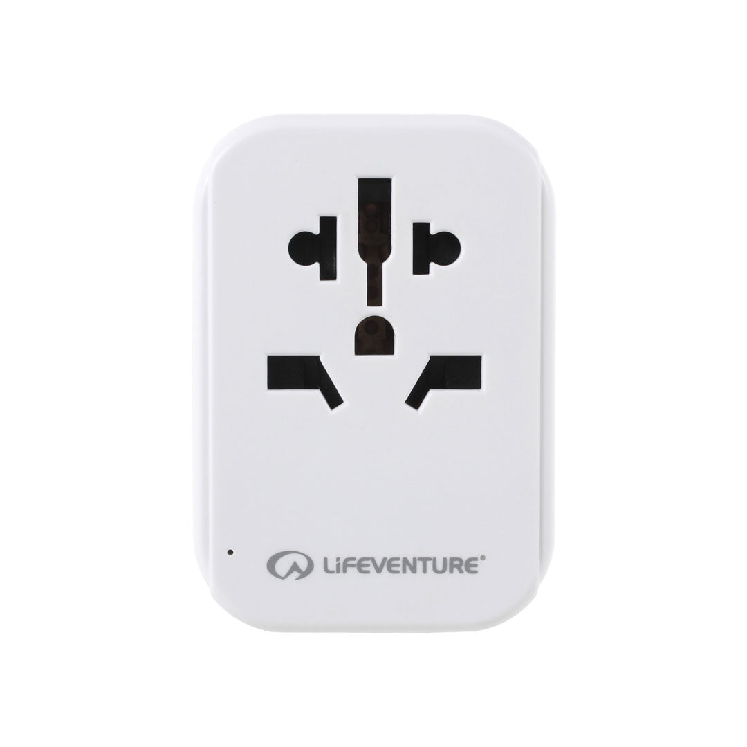 Lifeventure Universal Travel Adapter Plug - Worldwide USB Charger for Europe, Asia, US & More | Perfect for Business Trips, Vacations & International Travel