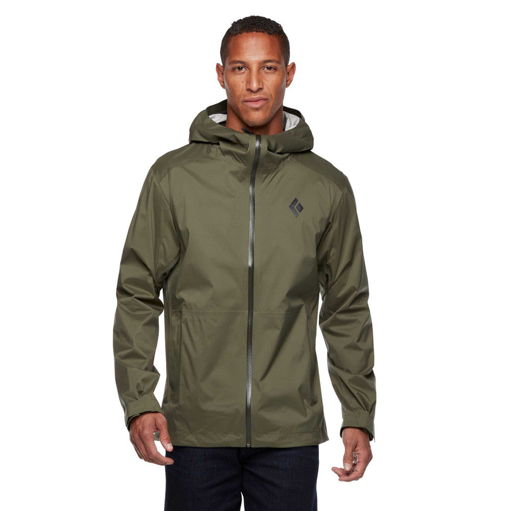 Black Diamond Stormline Stretch Rain Shell Jacket for Men - Waterproof Hiking & Outdoor Adventure Gear for Camping, Backpacking & Rainy Weather Protection