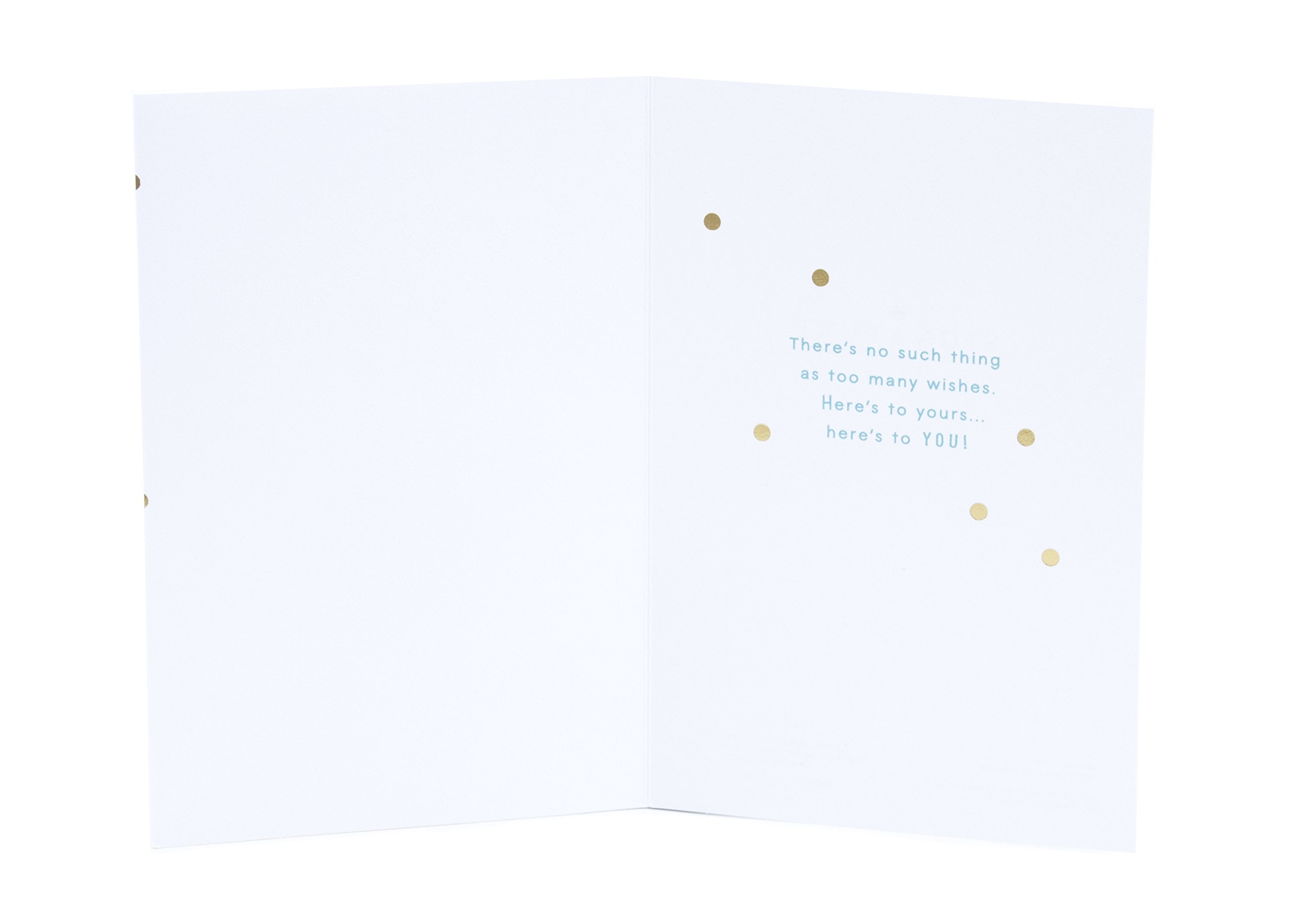 Hallmark Signature Birthday Card with Candle Bundle - Elegant Greeting Card for Birthday Wishes, Parties & Special Occasions