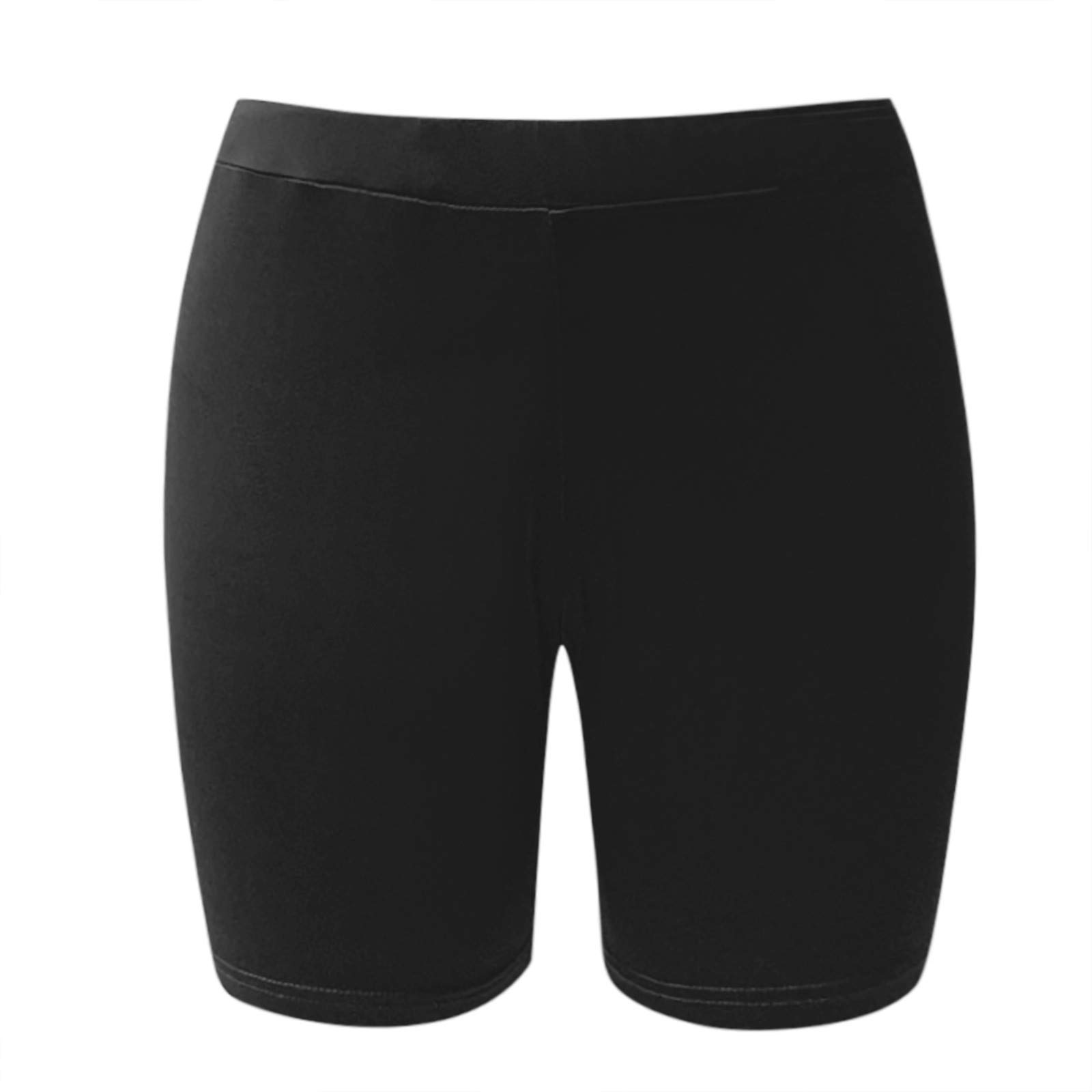 High Waisted White Biker Shorts for Women - Stretchy Yoga Cycling Workout Shorts - Breathable & Comfortable Sports Tights for Gym, Running, and Casual Wear