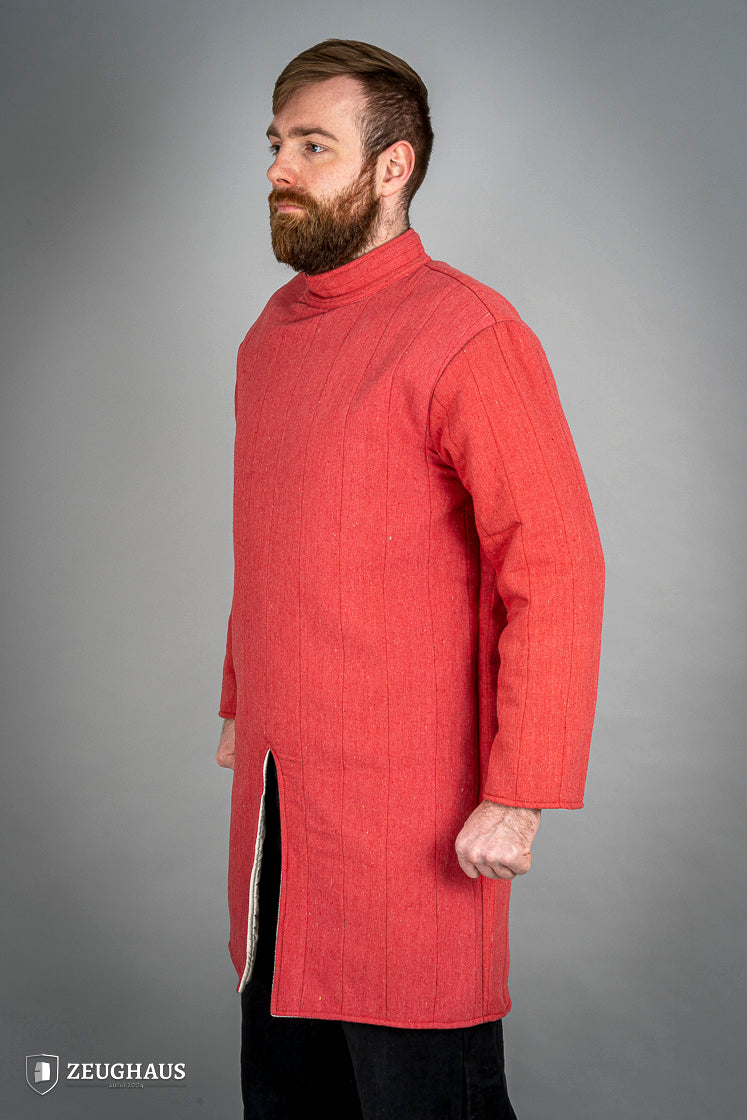 Medieval Infantry Gambeson Red - Authentic Historical Armor for LARP, Reenactment & Cosplay | Perfect for Renaissance Fairs & Battle Events