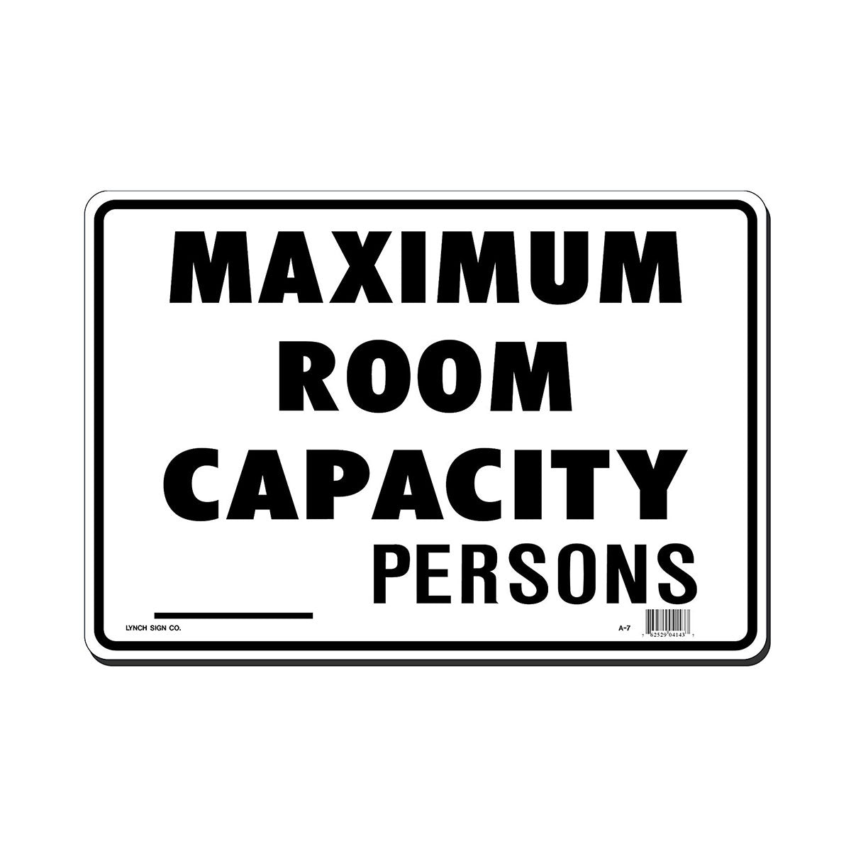 Maximum Occupancy Sign 14x10 Inches - Fire Safety Room Capacity Sign for Offices, Restaurants, and Public Spaces