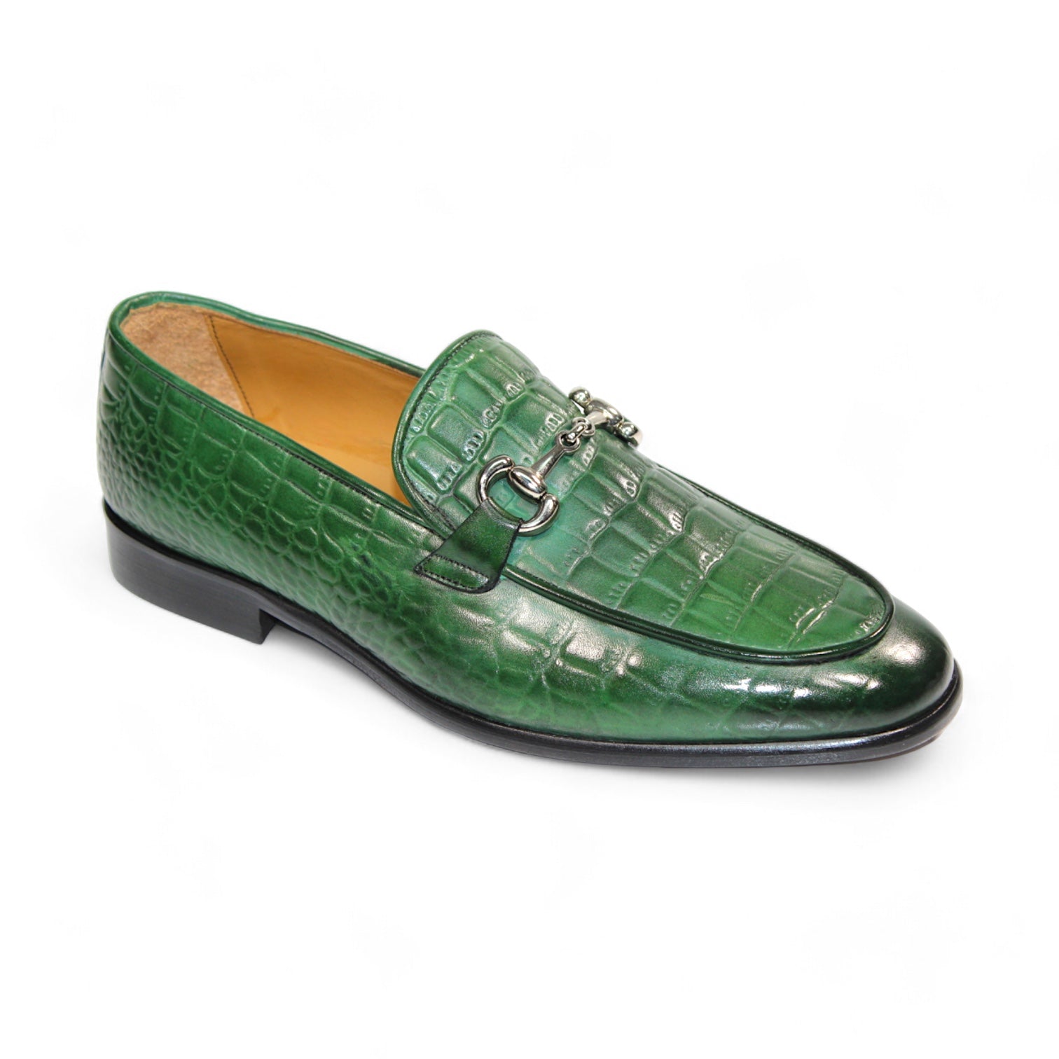 Duca Di Matiste Vasto Men's Leather Dress Shoes - Premium Italian Green Oxfords for Business & Formal Occasions | Comfortable & Stylish Office Wear, Weddings & Special Events
