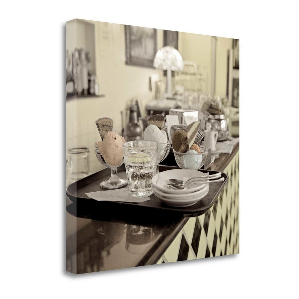 Bergamo Caffe 2 by Alan Blaustein - Premium Fine Art Giclee Print on Gallery Wrapped Canvas - Ready to Hang Wall Decor for Living Room, Bedroom & Office