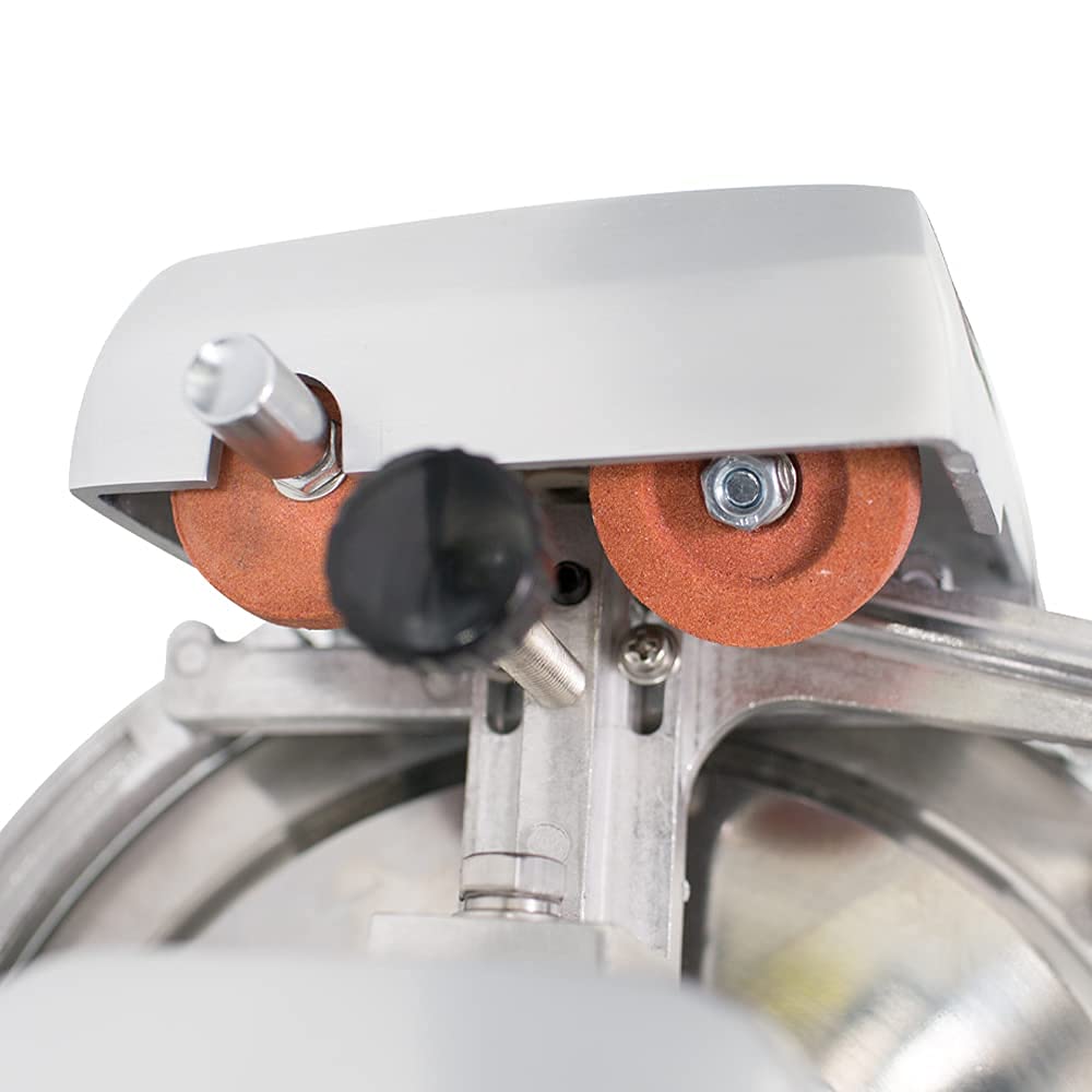 CMI Commercial 9-Inch Electric Deli Meat Slicer - Anodized Aluminum Semi-Automatic Frozen Meat, Cheese & Ham Slicer - Perfect for Delis, Butcher Shops & Home Kitchens
