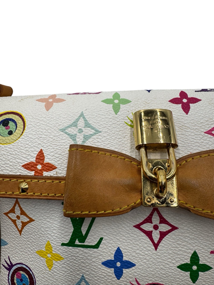 Authentic Louis Vuitton Takashi Murakami Eye Love You Monogram Rare Shoulder Bag - Limited Edition Designer Handbag for Women, Perfect for Date Night & Luxury Fashion Collectors