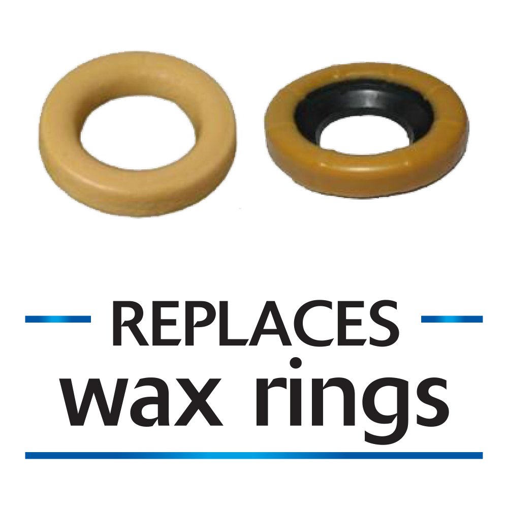 LAVELLE UNIVERSAL KORKY Wax-Free Toilet Seal Ring - Perfect for Leak-Proof Toilet Bowl Installation & Bathroom Plumbing Repairs