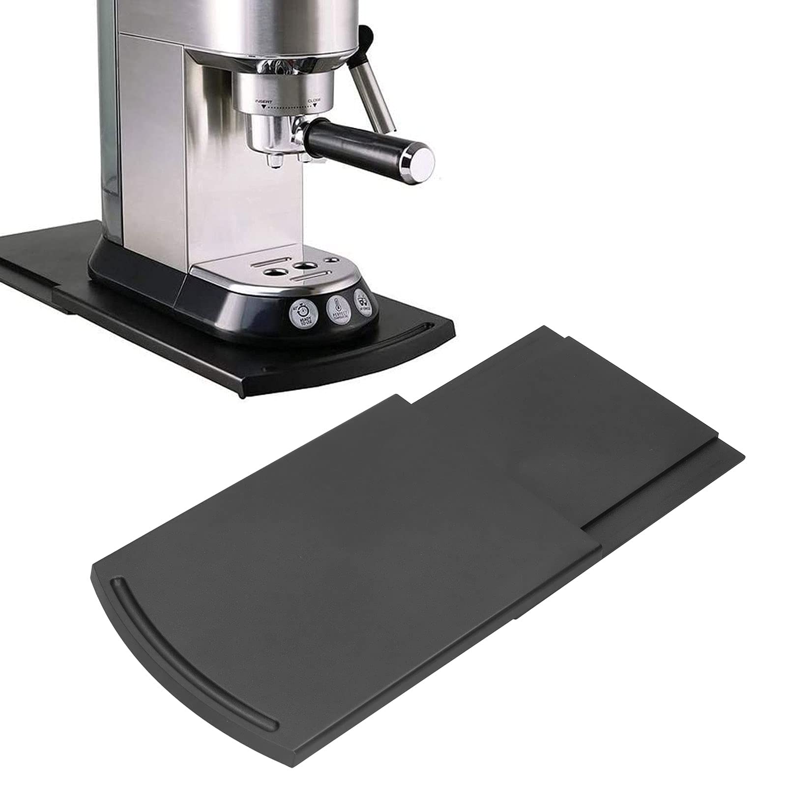 Non-Slip Kitchen Sliding Coffee Maker Tray Mat - Heavy Duty Appliance Moving Caddy with Handles - Countertop Organizer for Blenders, Mixers & Small Appliances - Perfect for Kitchen Counter Protection & Easy Appliance Mobility