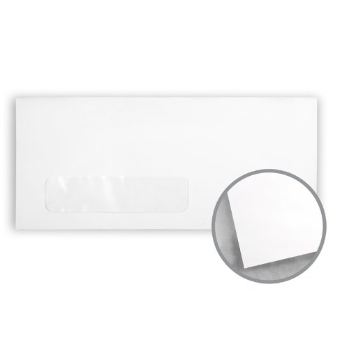 Premium No. 10 White Window Envelopes (4 1/8