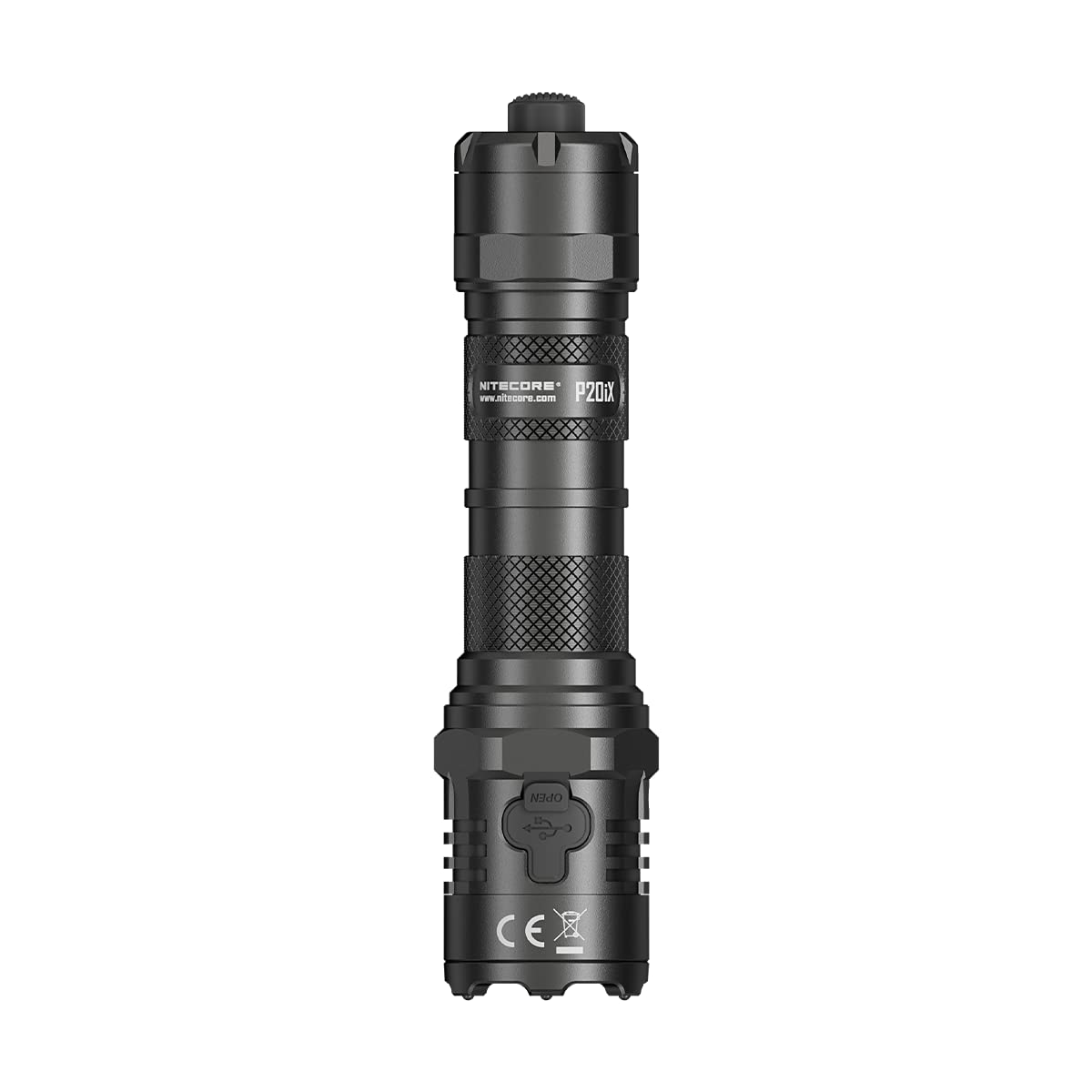 Nitecore P20iX 4000 Lumens USB-C Rechargeable LED Flashlight with Holster, GM02 Mount, RSW2i Remote Switch & Battery - Tactical Flashlight for Camping, Hunting, Emergency & Outdoor Adventures