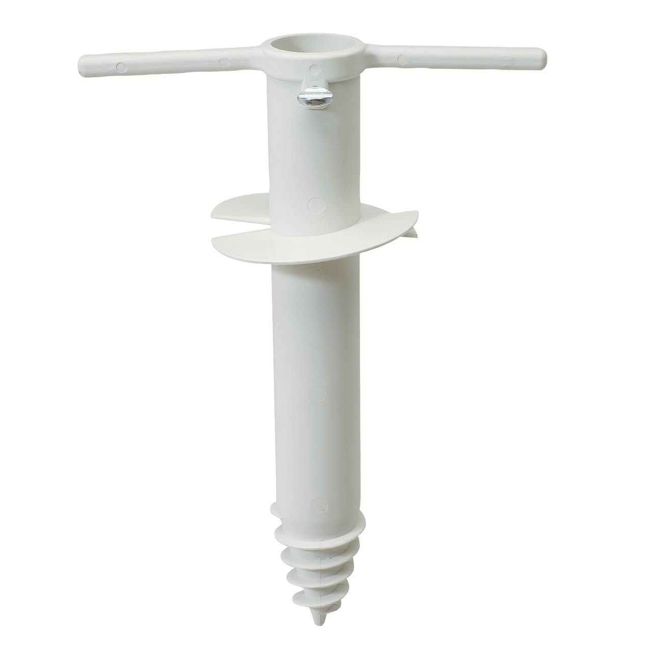 Rio Brands XCB202CB-01 Heavy Duty Sand Anchor for Beach, Camping & Outdoor Activities - Secure Umbrellas, Tents & Canopies - White