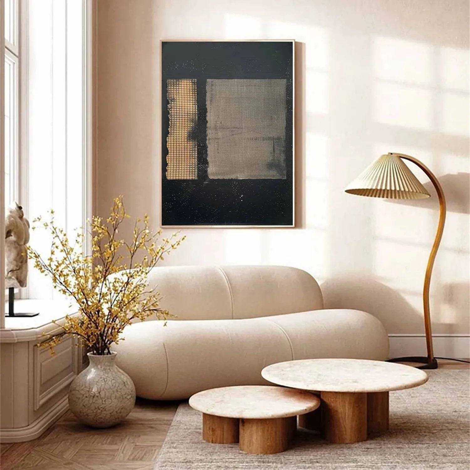 Abstract Tranquility Art Painting #WS156 - Modern Wall Decor for Living Room, Bedroom & Office - Handmade Canvas Artwork for Home & Office Decor