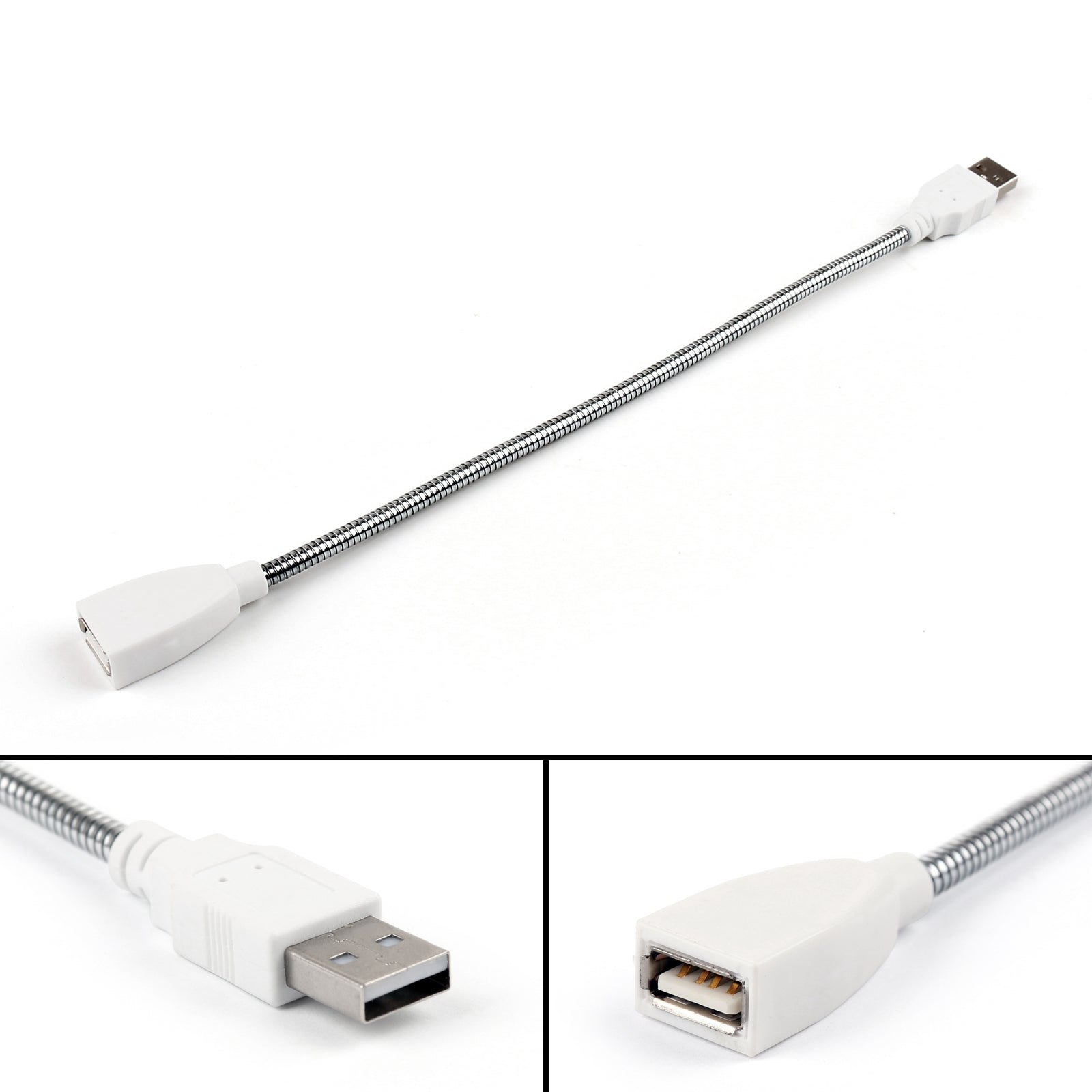 10Pcs USB Power Extension Cables - Flexible Solid Tube for USB LED Lamps, Night Lights & Desk Lighting - Perfect for Home, Office & Dorm Room Decor