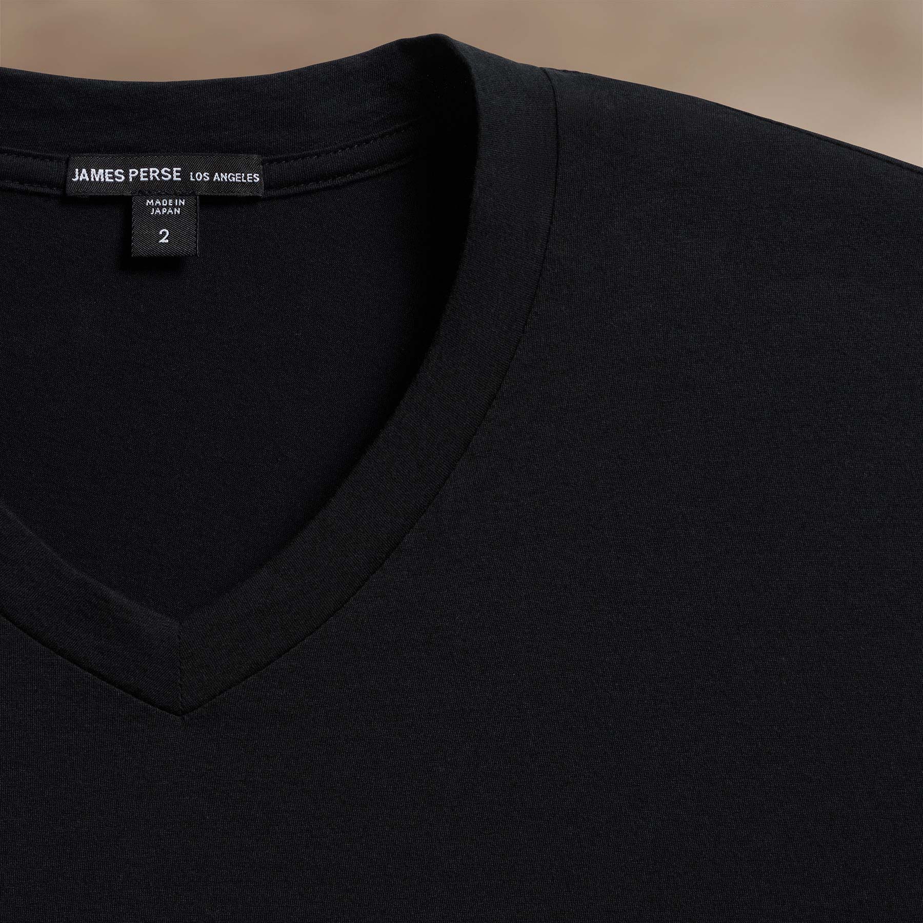 Luxe Lotus Jersey V-Neck T-Shirt for Women - Soft & Comfortable Black Tee - Casual Wear, Layering, Everyday Outfits
