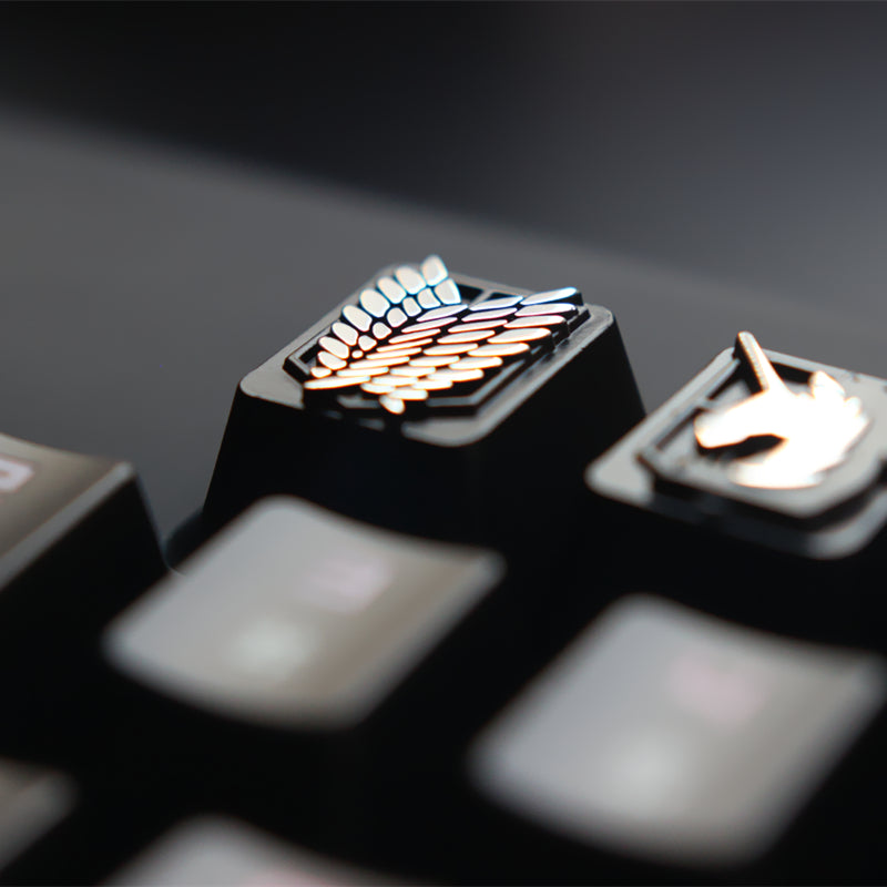 Premium Freedom Wings Zinc Aluminum Alloy Keycaps for Mechanical Keyboards - Perfect for Gaming, Typing & Custom Keyboard Builds