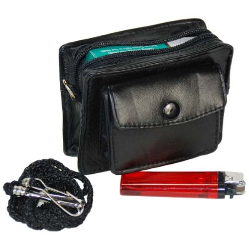 Genuine Leather Cigarette Case with Lighter Holder - Slim Cigarette Pouch for Men & Women | Perfect for Travel, Parties, and Everyday Use #123