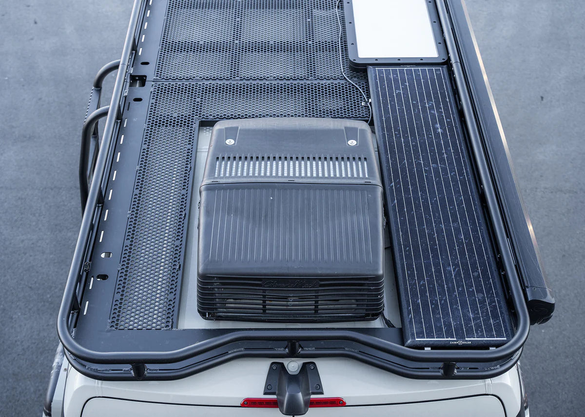 ROAMBUILT Safari Rack 2.0 for 2019-2023 Mercedes Sprinter Van - Heavy Duty Roof Rack for Off-Road Adventures & Overlanding