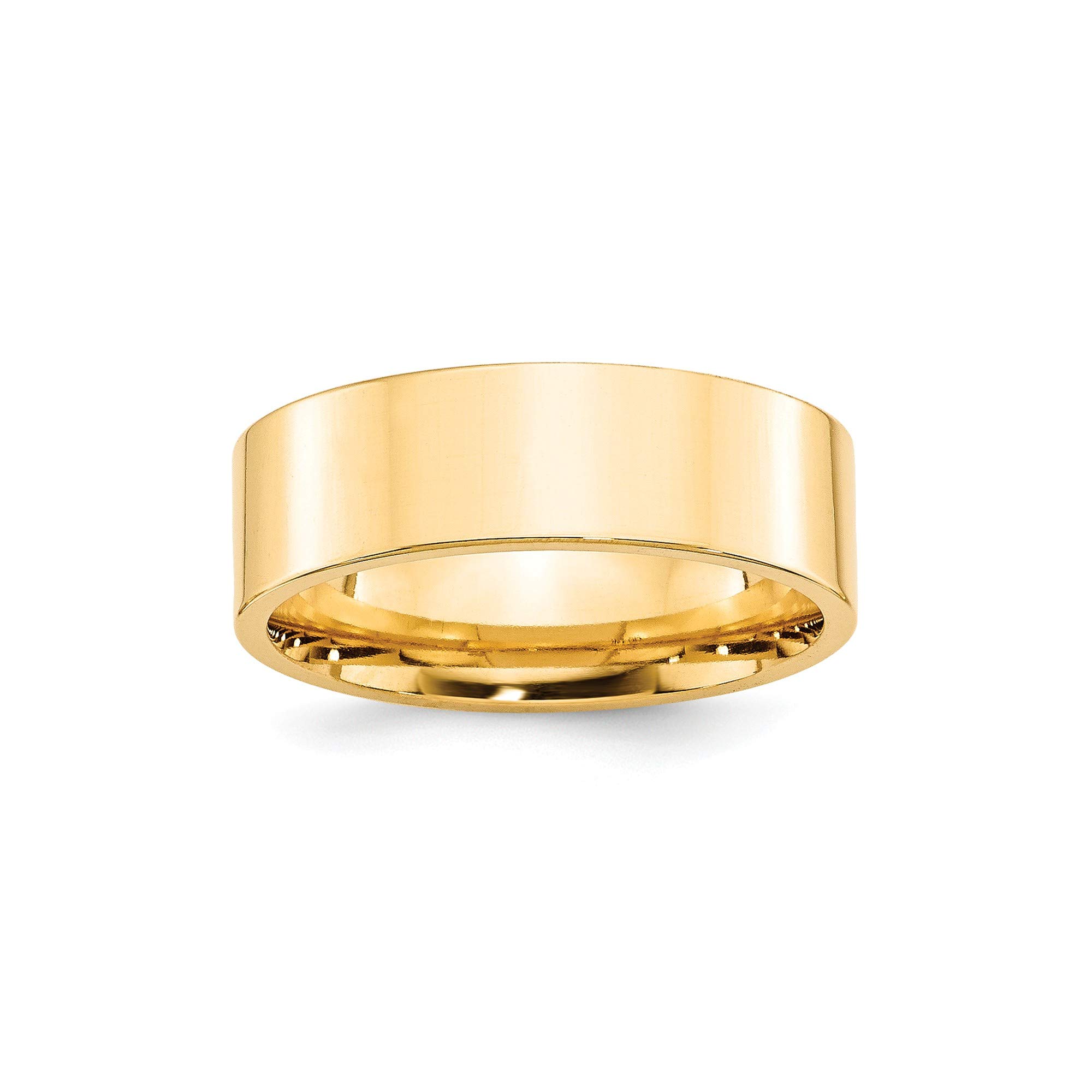 14k Yellow Gold 7mm Comfort Fit Band - Size 6 for Women