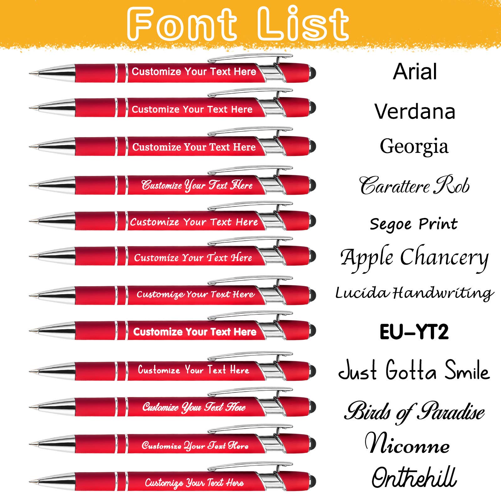 504 Pcs Personalized Pens with Free Name Engraving - Custom Metal Ballpoint Pens for Men & Women - Business, Office, Gifts - Stylus Tip, Black Ink, Click Action - Ideal for Corporate Events, Promotions & Branding
