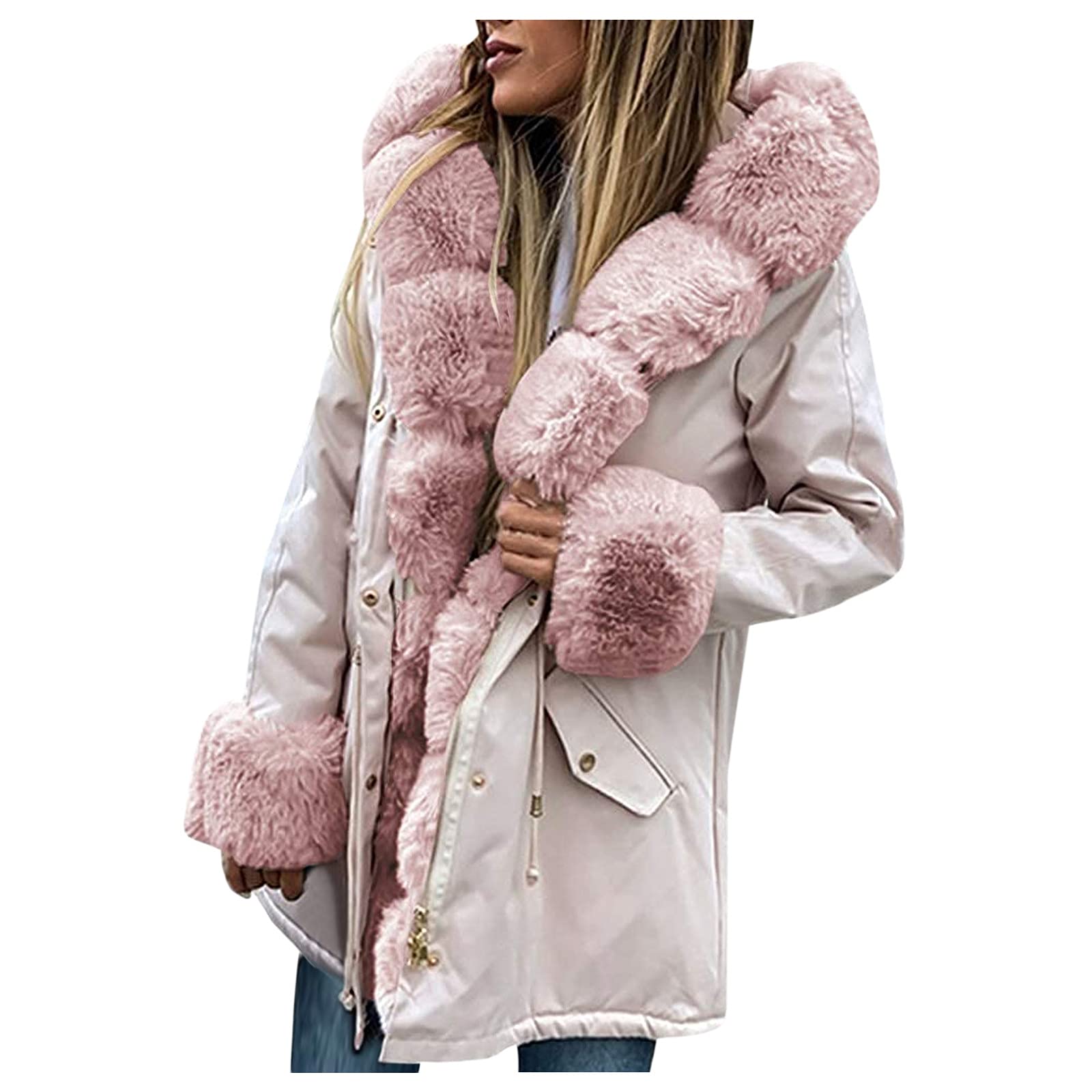 Women's Long Sleeve Street Fashion Jacket - Winter Casual Loose Fit Sweatshirt Outwear | Cozy Winter Coat for Daily Wear, Outdoor Activities & Street Style Fashion