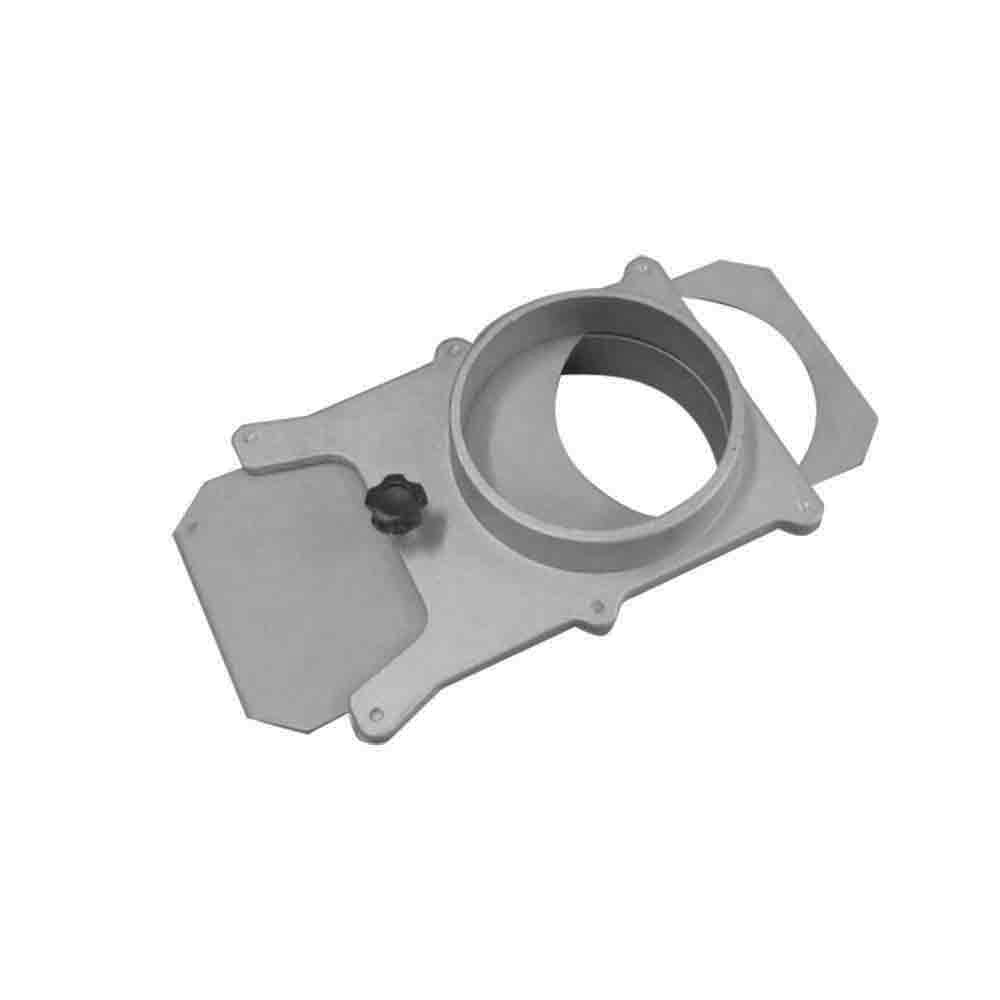 4-Inch Self-Cleaning No-Clog Aluminum Blast Gate for Vacuum & Dust Collector - Heavy Duty Dust Collection System for Woodworking, CNC Machines & Workshop Air Filtration