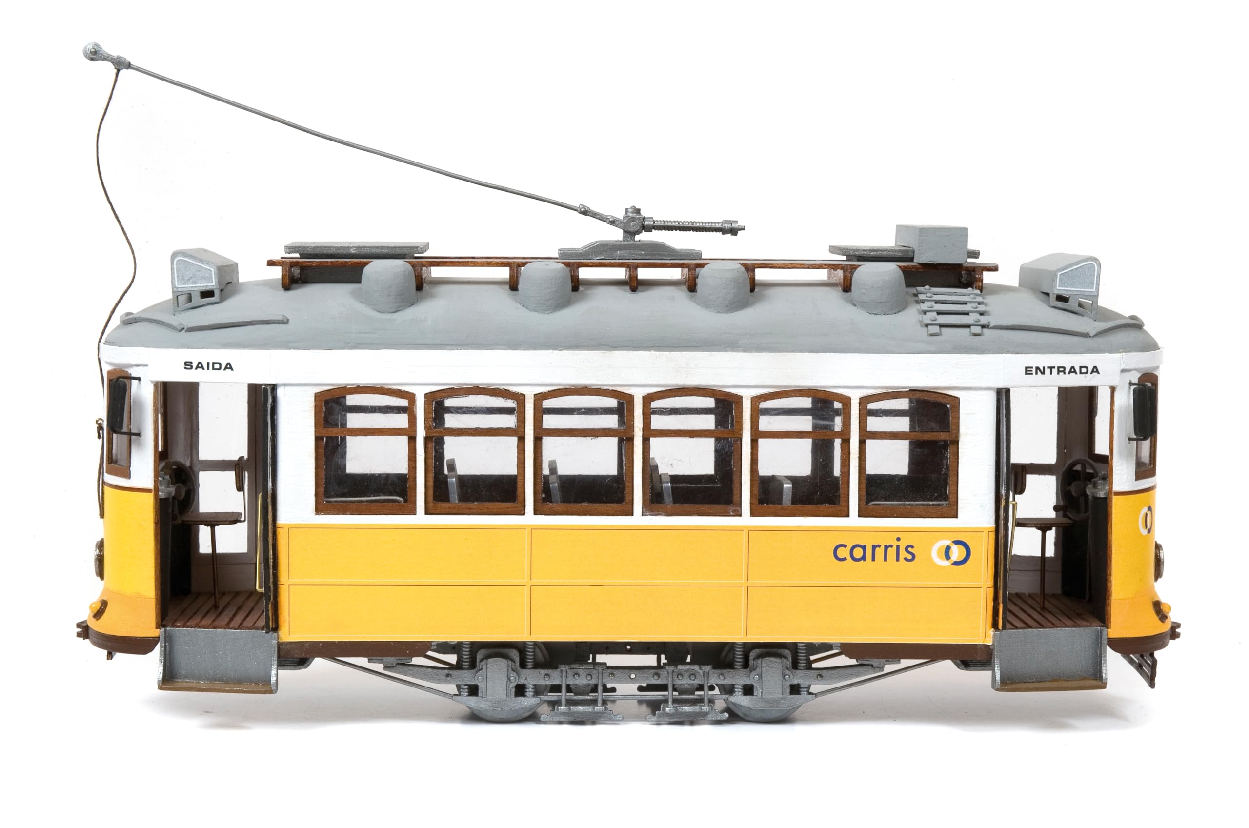 53005 Lisboa Tramway 1:24 Scale Model Kit - Highly Detailed Collectible Tram Toy for Adults & Kids | Perfect for Home Decoration, Train Enthusiast Gifts & Model Building Projects