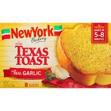 New York Bakery Garlic Texas Toast - 11.25 Oz (12 Pack) | Crusty Garlic Bread for Restaurants, Parties & Family Dinners