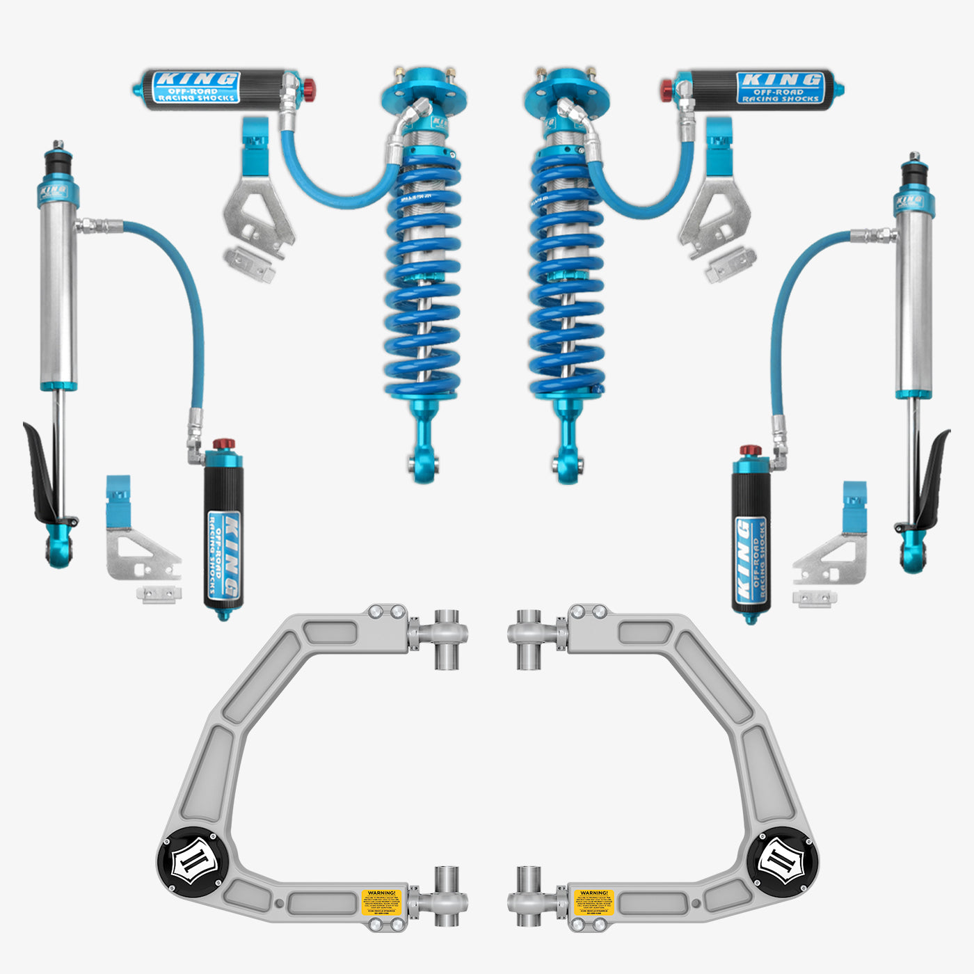 Toyota Tundra King 2.5 RR Coilovers & Rear Shocks with Upper Arms & Trailing Arm Combo Kit for 2022-2025 Models - Off-Road Suspension Upgrade for Enhanced Performance & Durability