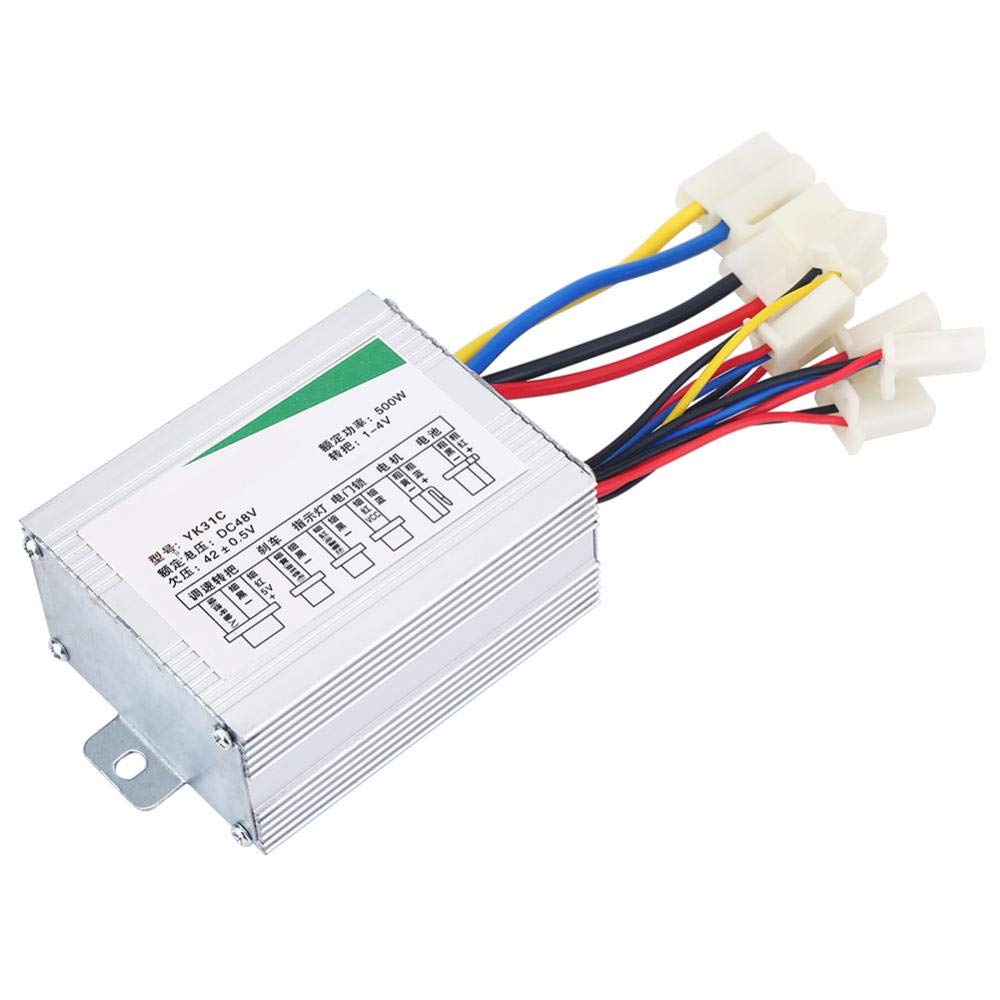 48V 500W Electric Bike Motor Controller - Brushed Speed Controller for E-Bike, Scooter & E-Tricycle | Perfect for Commuting, Leisure Riding & Cargo Transport