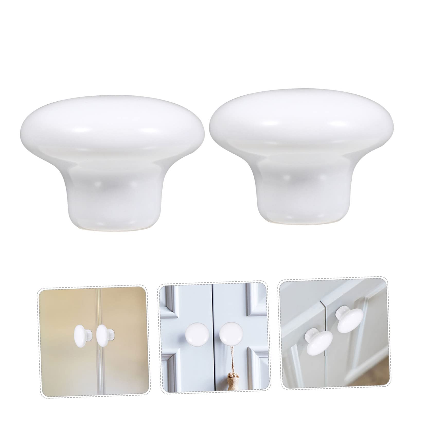 DOITOOL 10-Pack Ceramic Cabinet Knobs - Round Pull Handles for Kitchen Cabinets, Closet Drawers & Cupboards - Durable & Stylish Hardware for Home Decor & DIY Projects
