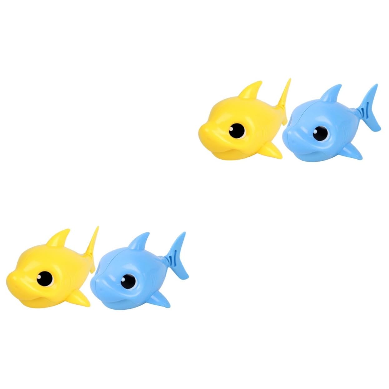 WHAMVOX 4 Pack Wind Up Bath Toys for Babies - Colorful Swimming Fish Bathtub Toys for Toddlers & Kids - Fun Bath Time & Pool Water Play Toys for Infant Sensory Development