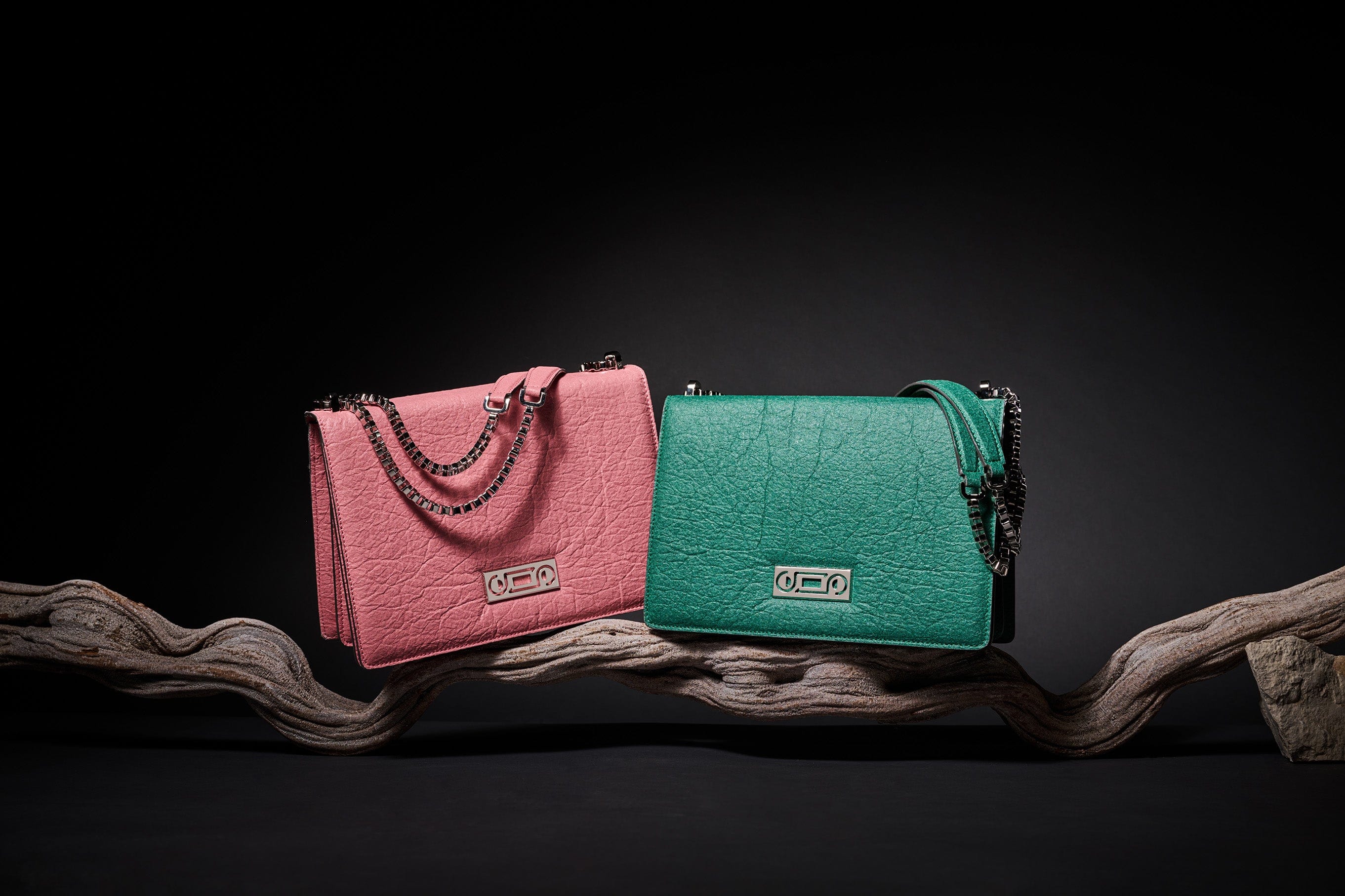 The Cristiana Pinatex® Vegan Shoulder Bag | Eco-Friendly Leather Alternative | Antique Pink Crossbody Purse | Perfect for Work, Travel & Everyday Use