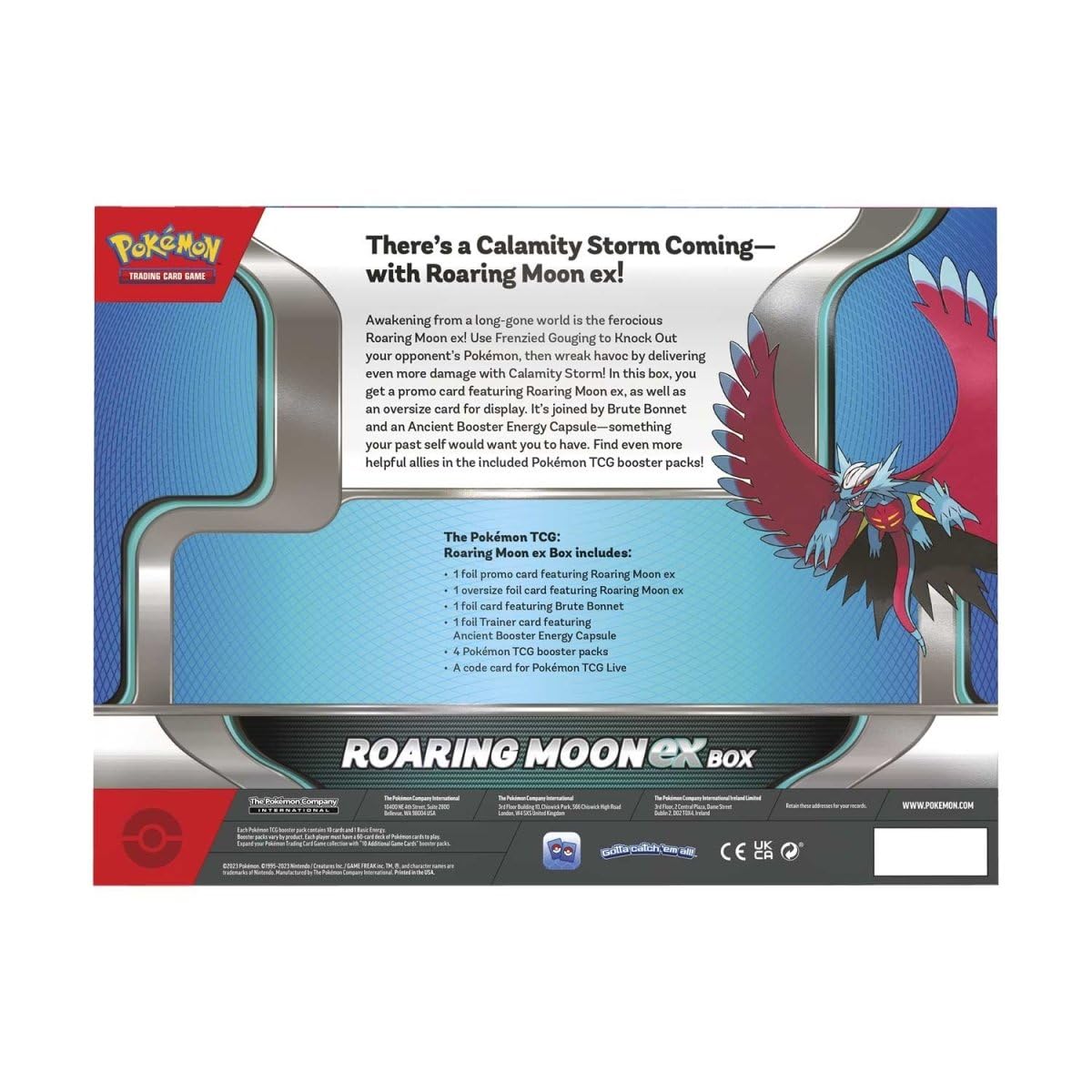 Pokemon TCG: Random Roaring Moon or Iron Valiant ex Box - Collectible Trading Card Game for Battles & Deck Building | Perfect for Pokemon Fans & TCG Players