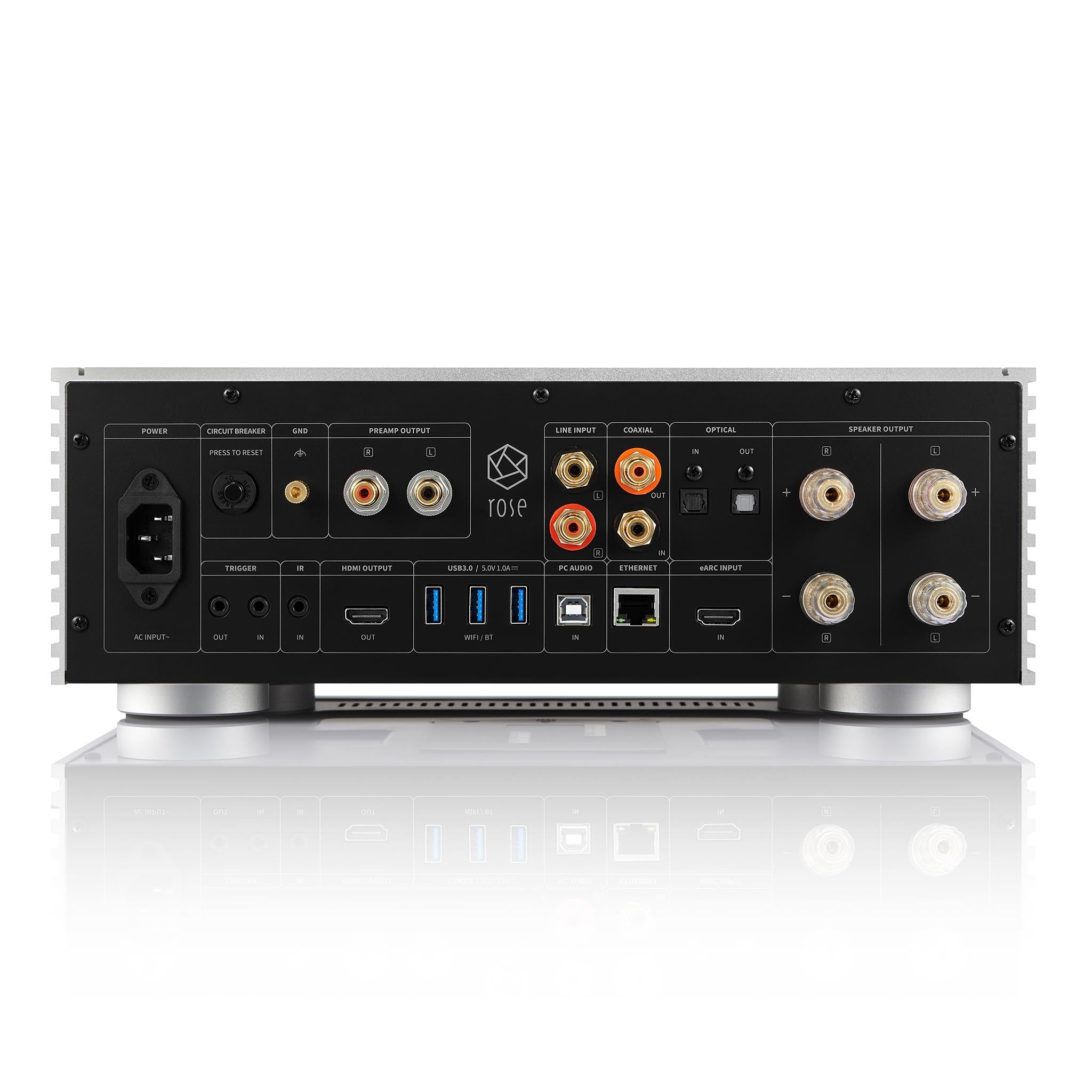 HiFi Rose RS520 High-End All-in-One Network Streamer & Digital Audio Player - Perfect for Home Theater & Audiophile Music Listening