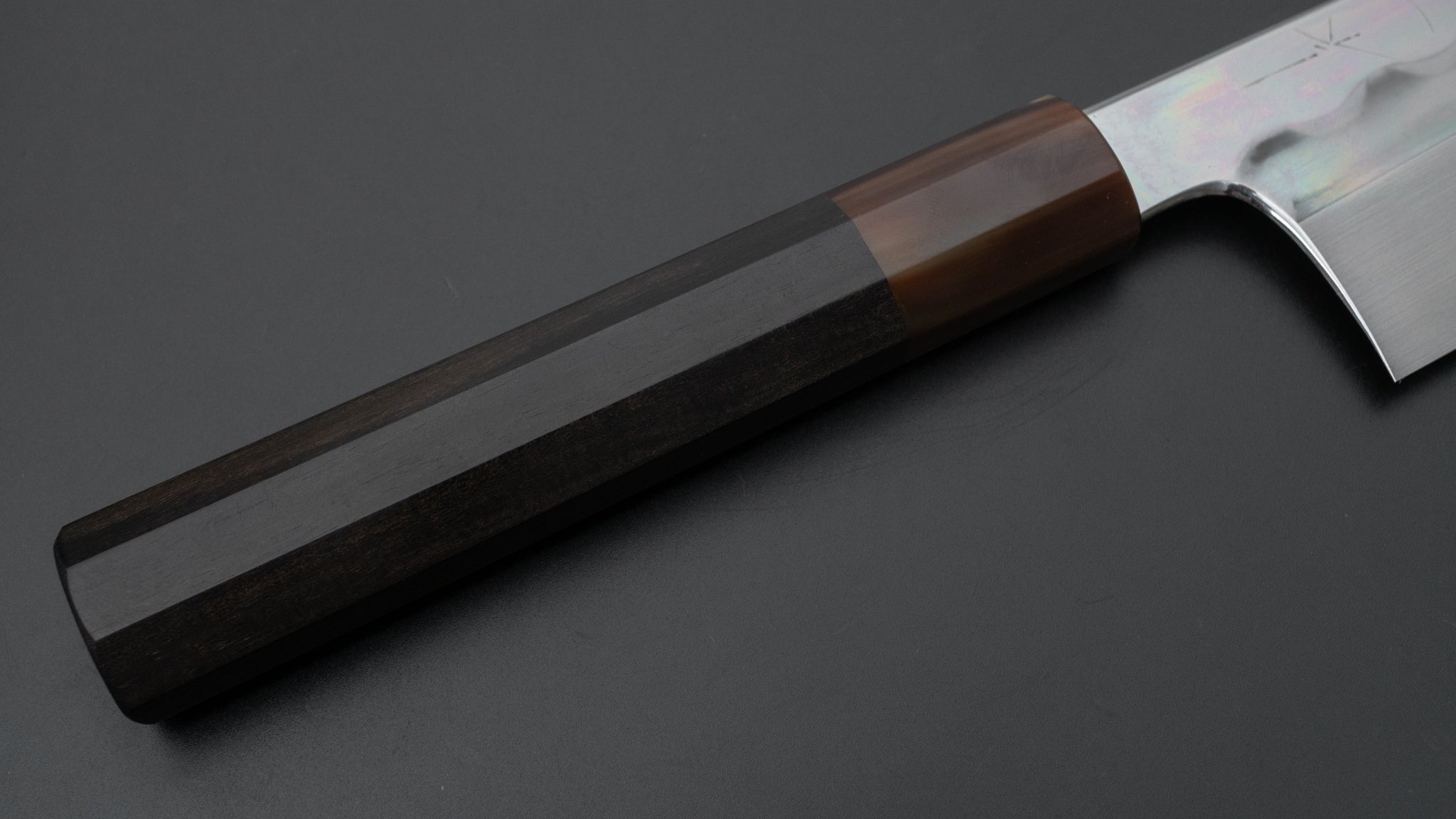 Hitohira Togashi White #1 Notaremon Mizu Honyaki Kiritsuke Gyuto 240mm Japanese Chef Knife with Taihei Ebony Handle (#069/Saya) - Premium Kitchen Knife for Sushi, Sashimi & Meat Cutting