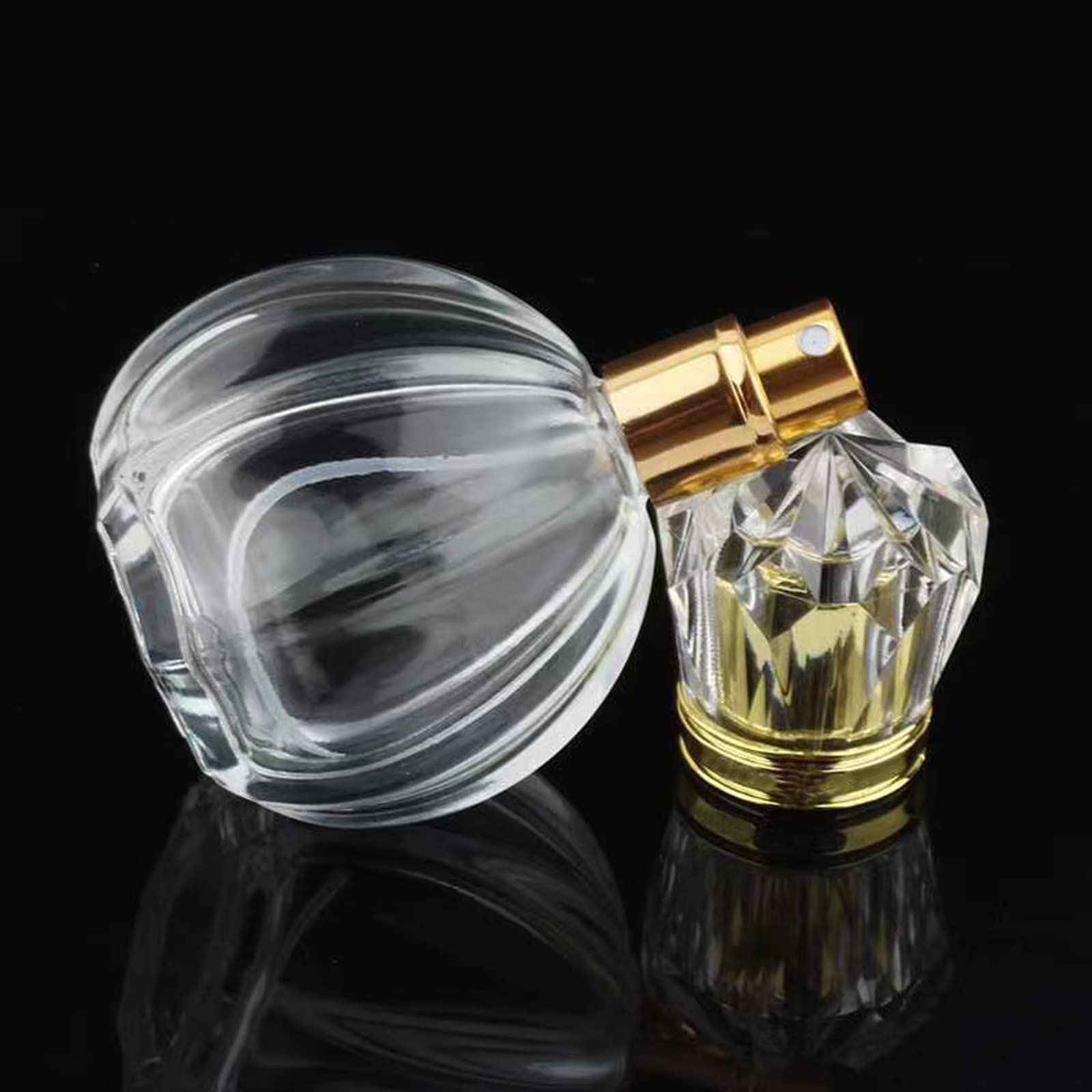 50ML (1.7 OZ) Refillable Glass Perfume Atomizer Bottle - Travel Size Empty Spray Bottle for Fragrance, Essential Oils & Cologne | Perfect for Airplane Carry-On, Gym Bag & Purse Organizer