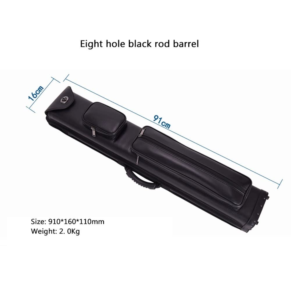 OJUN 3x5 Pool Cue Hard Case - Lightweight Leatherette Billiard Stick Carrying Case for 1/2 Snooker Cues - Perfect for Travel & Tournament Play